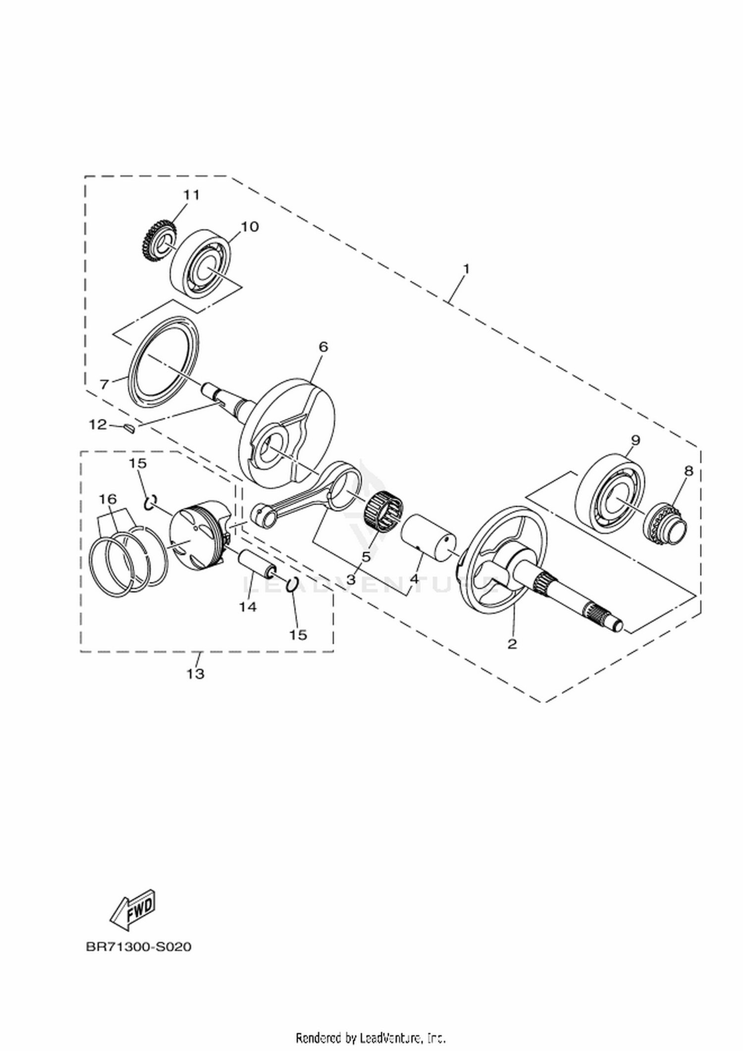 02 CRANKSHAFT  PISTON