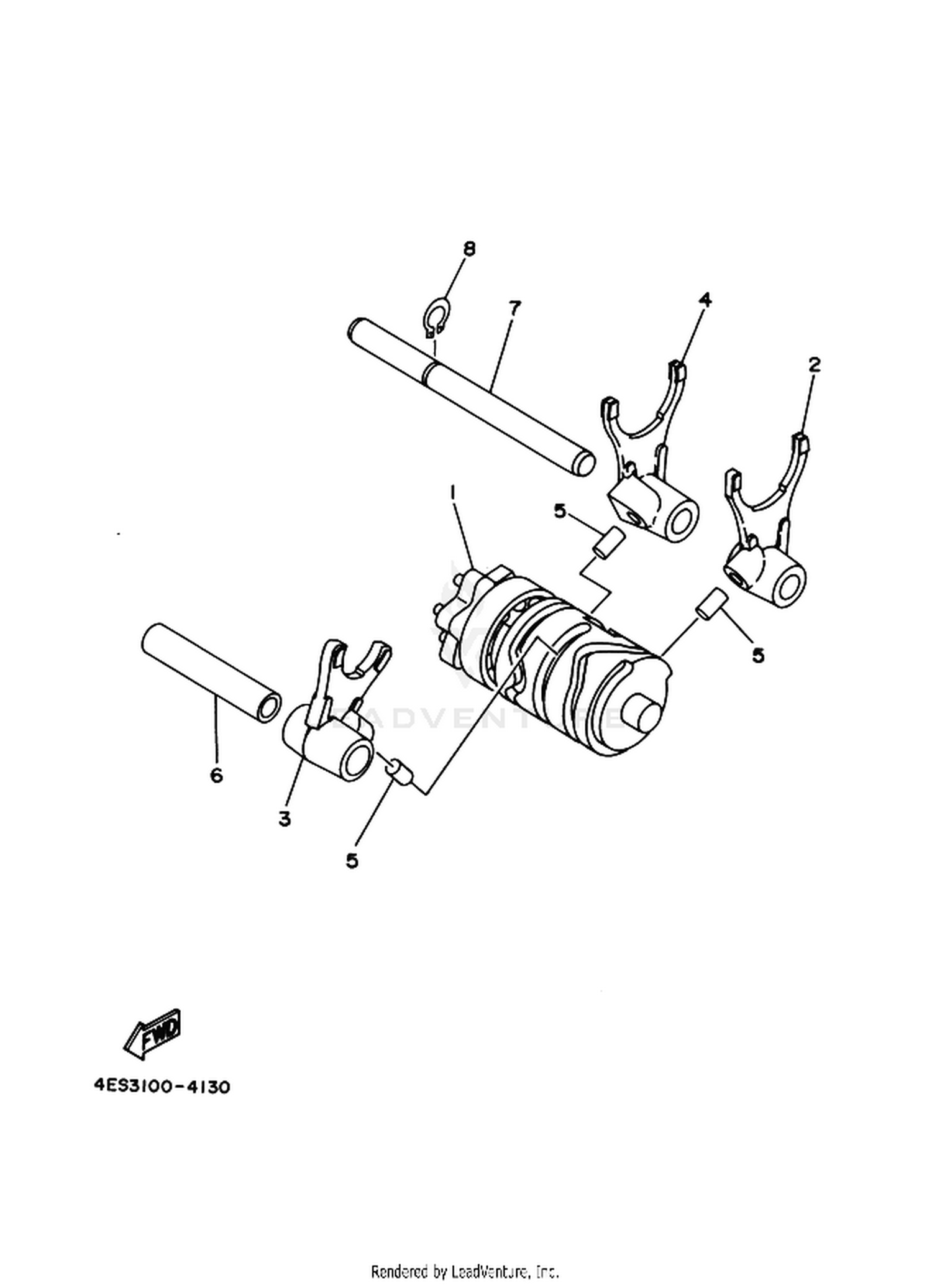 13 SHIFT CAM  FORK