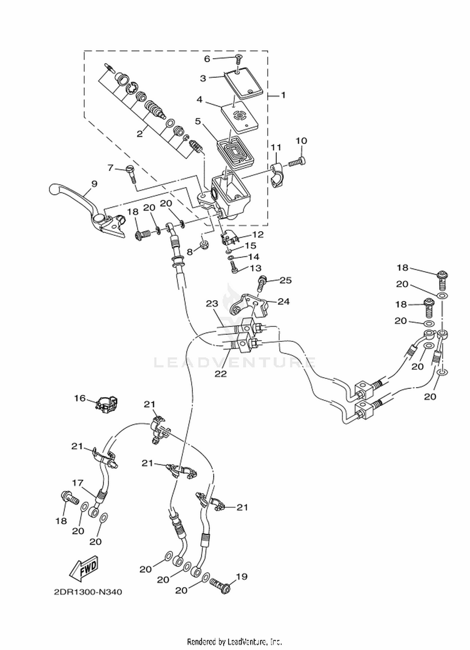 34 FRONT MASTER CYLINDER