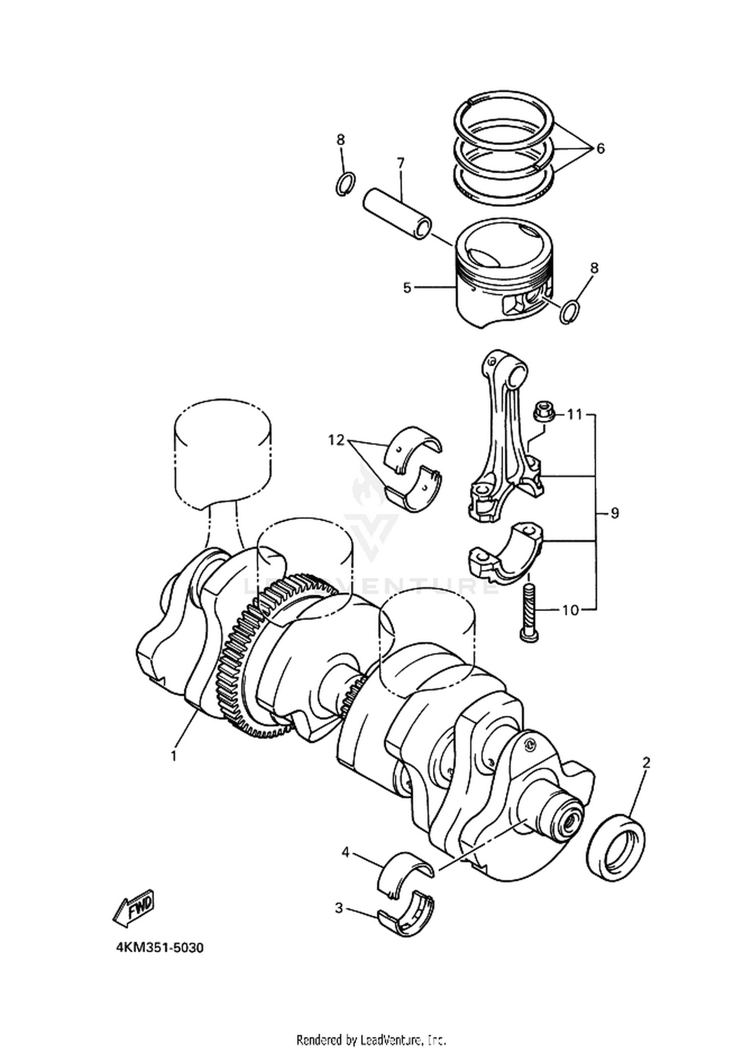 03 CRANKSHAFT  PISTON