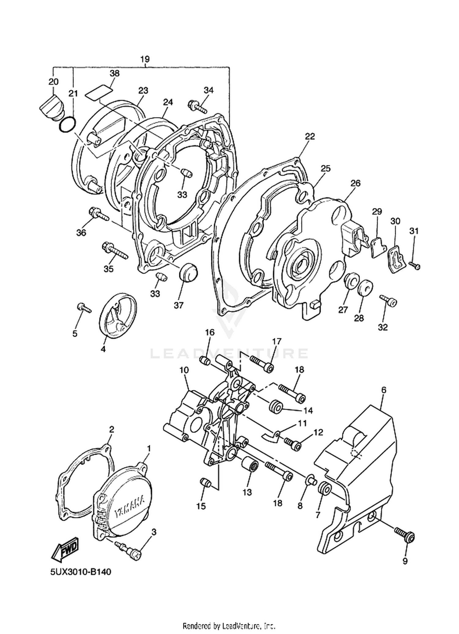 14 CRANKCASE COVER 1