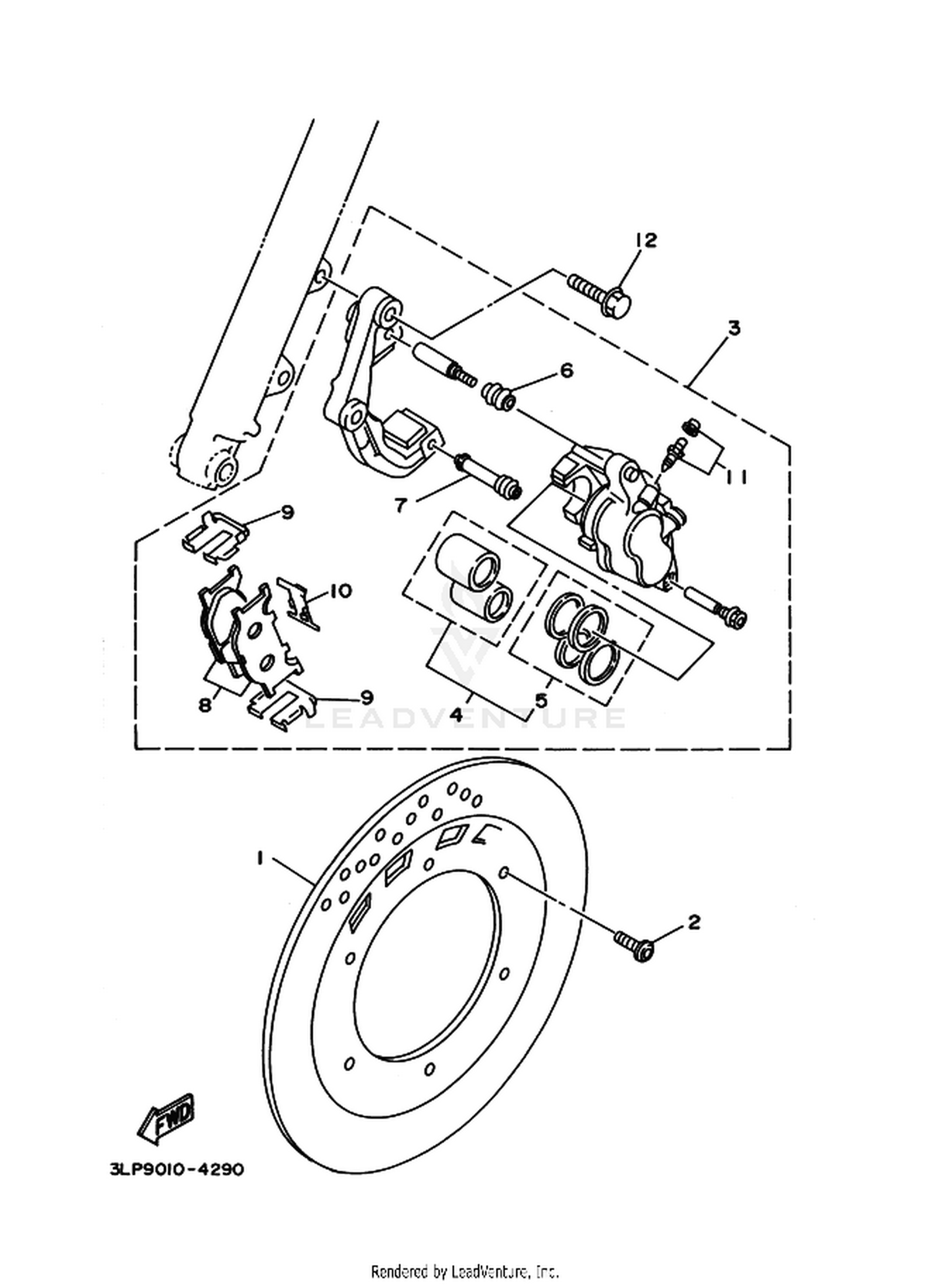27 FRONT BRAKE CALIPER