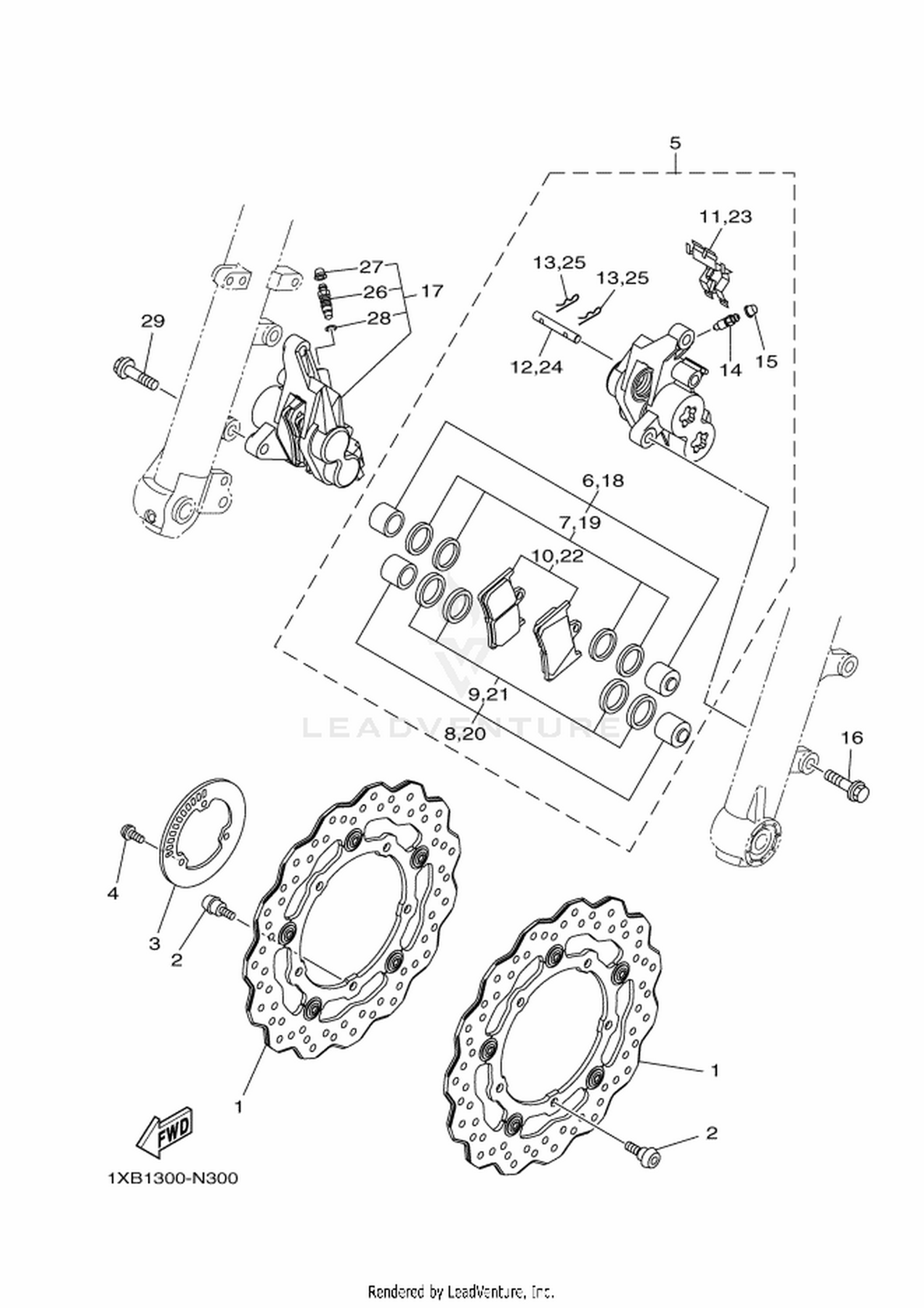 30 FRONT BRAKE CALIPER