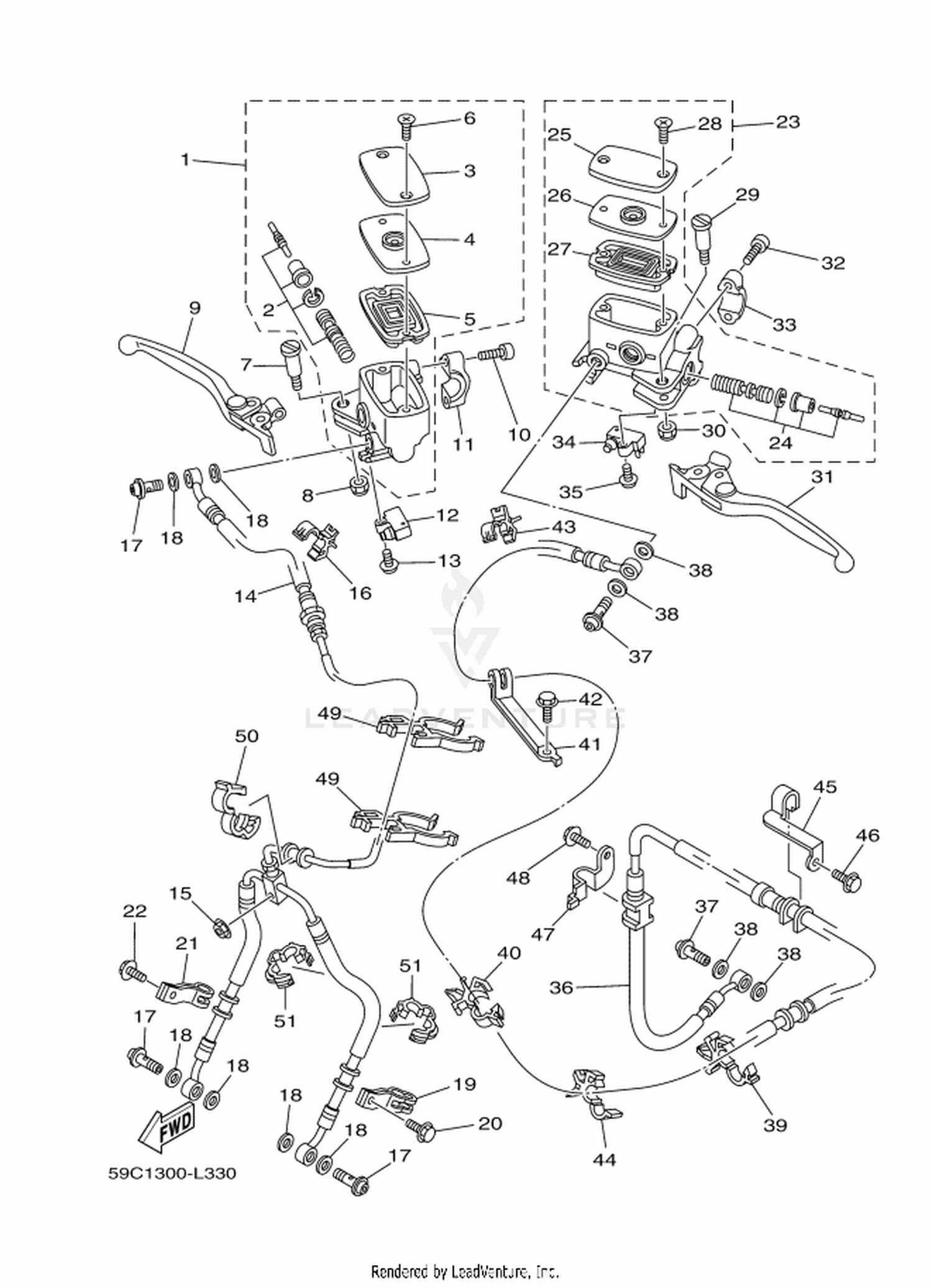 33 FRONT MASTER CYLINDER