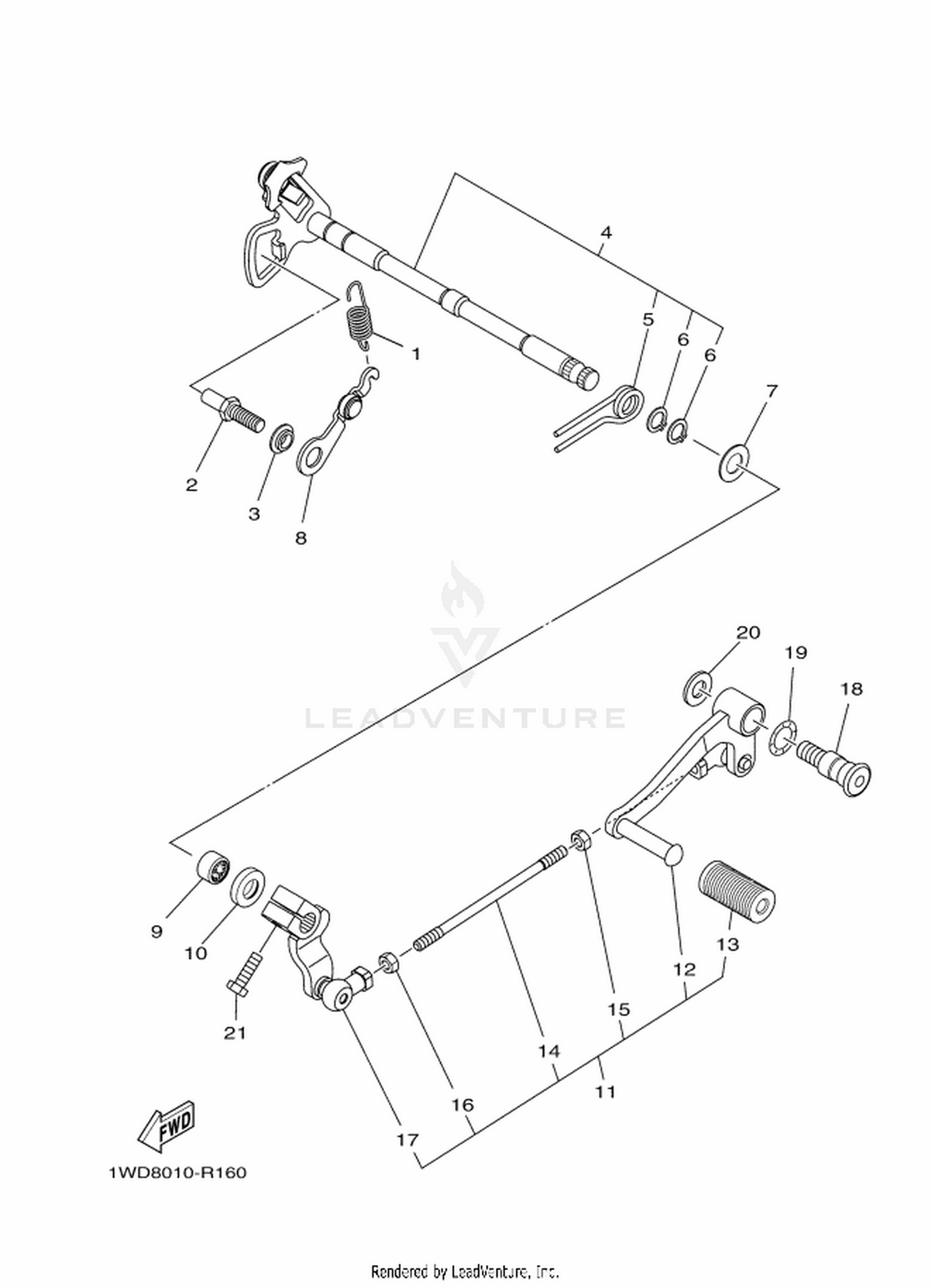 16 SHIFT SHAFT
