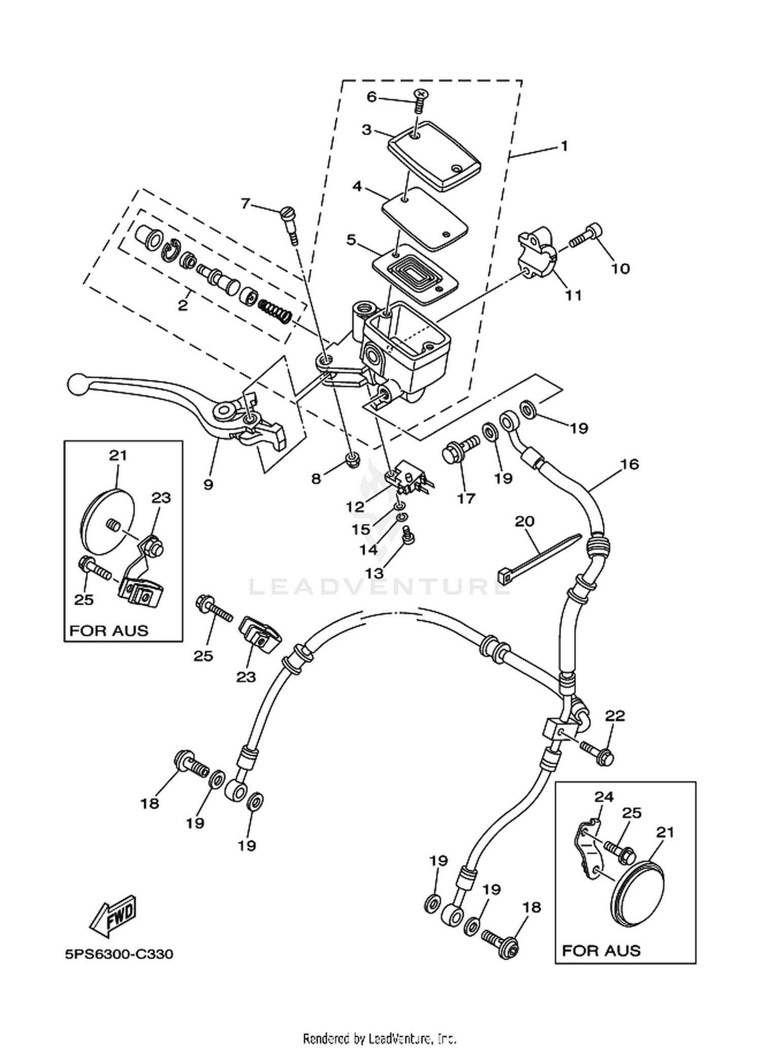 33 FRONT MASTER CYLINDER