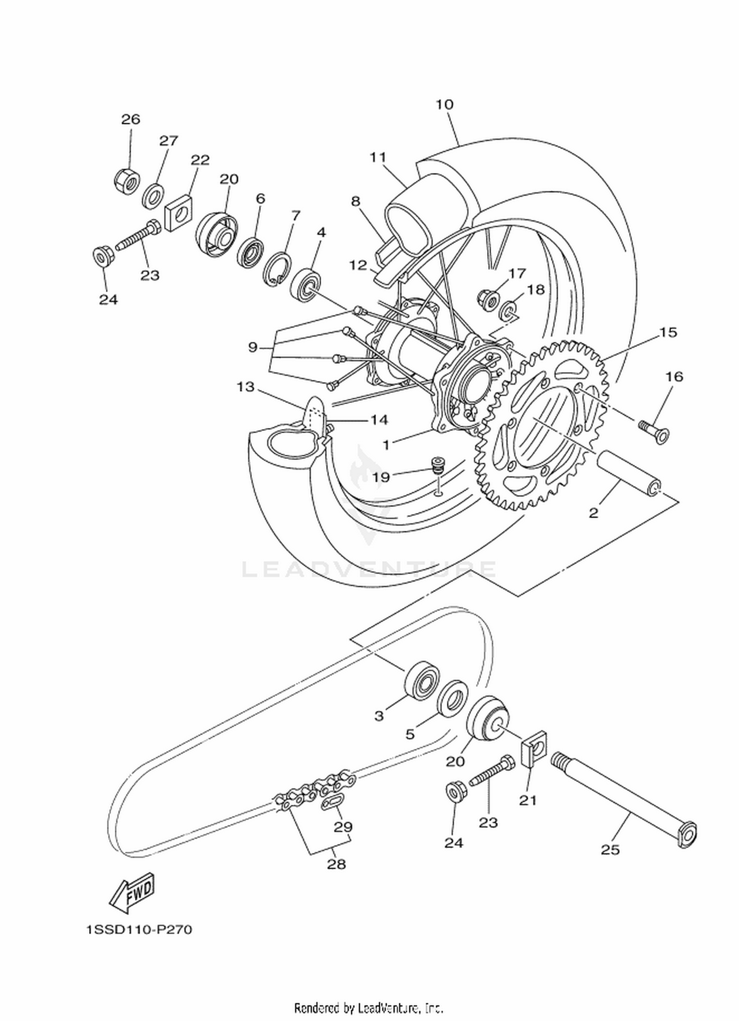 27 REAR WHEEL