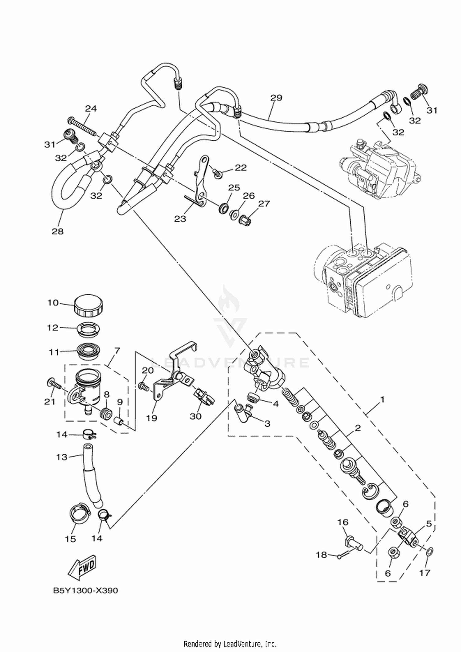 40 REAR MASTER CYLINDER