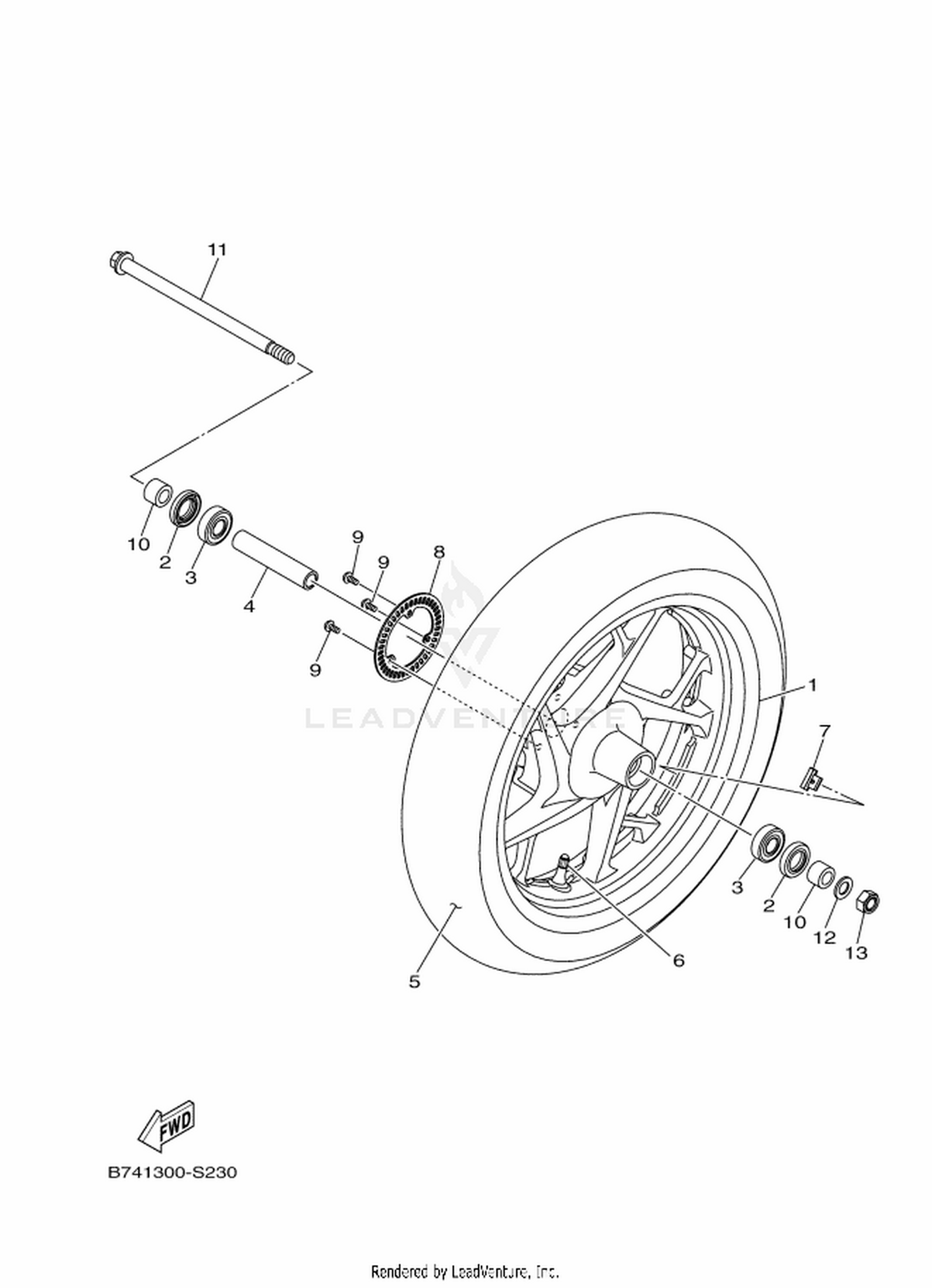 23 FRONT WHEEL