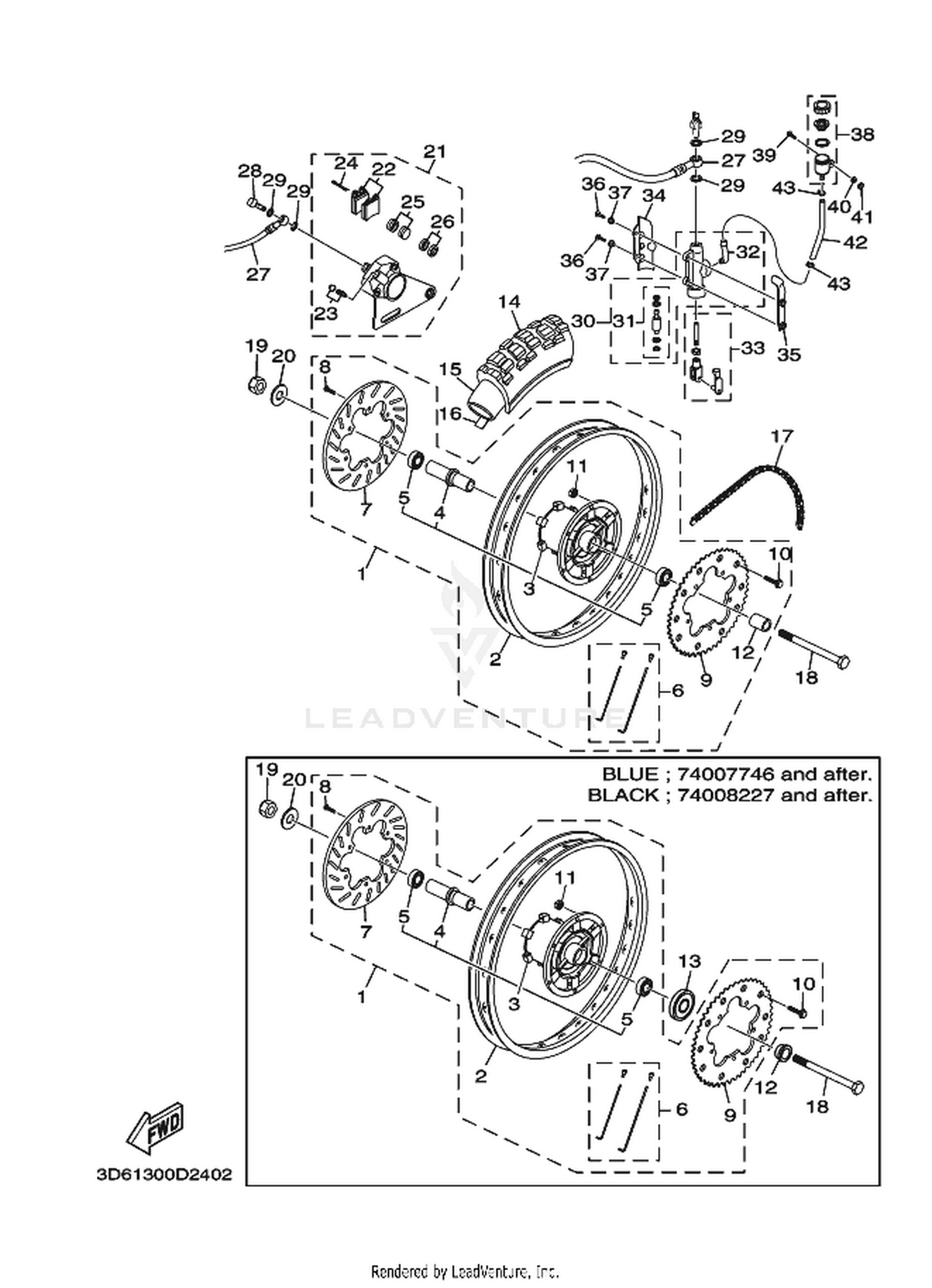 24 REAR WHEEL  BRAKE SYSTEM