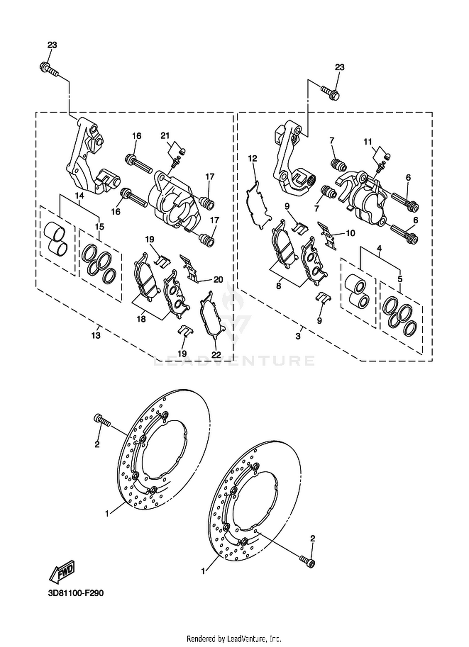 29 FRONT BRAKE CALIPER