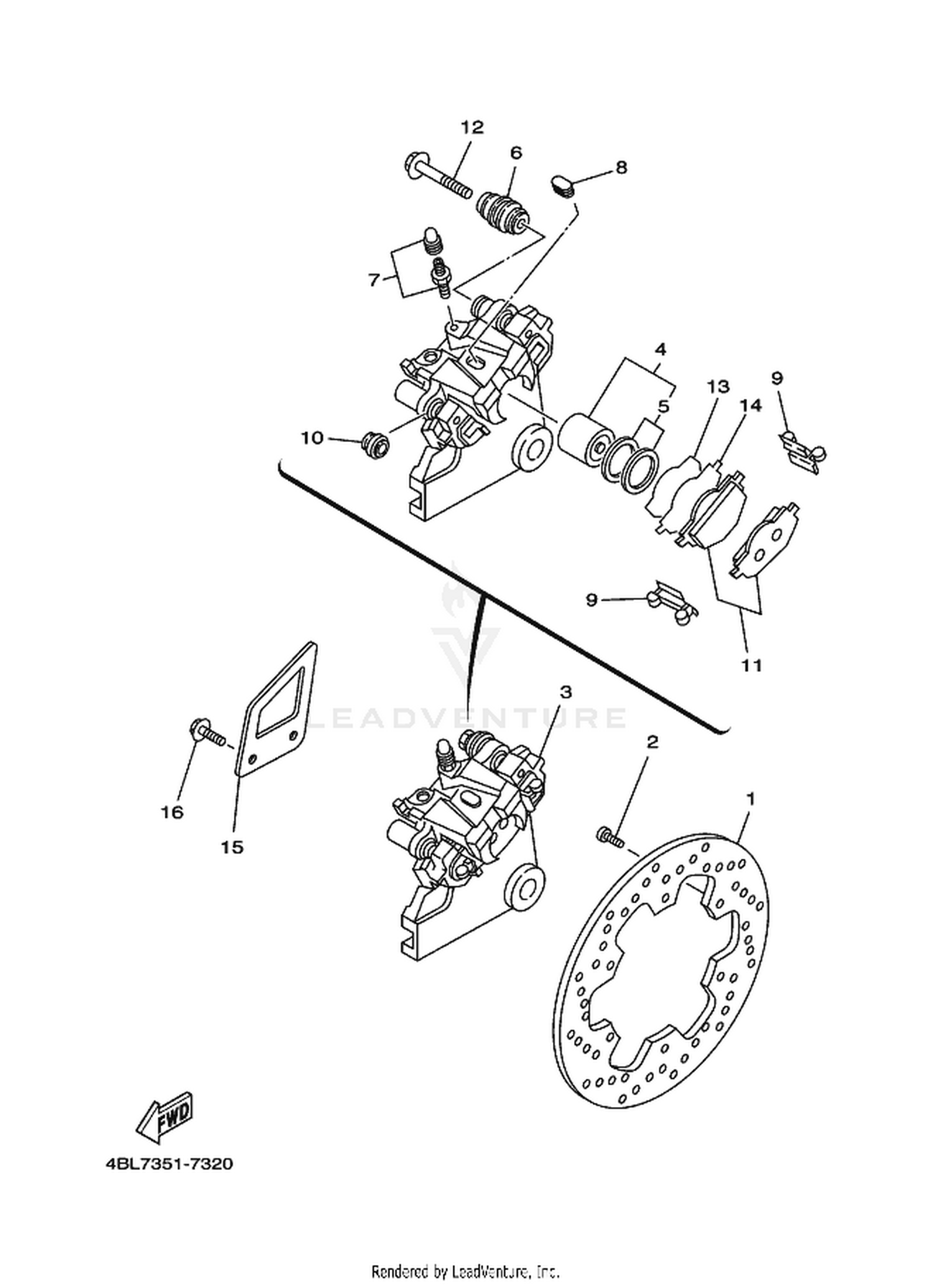 30 REAR BRAKE CALIPER