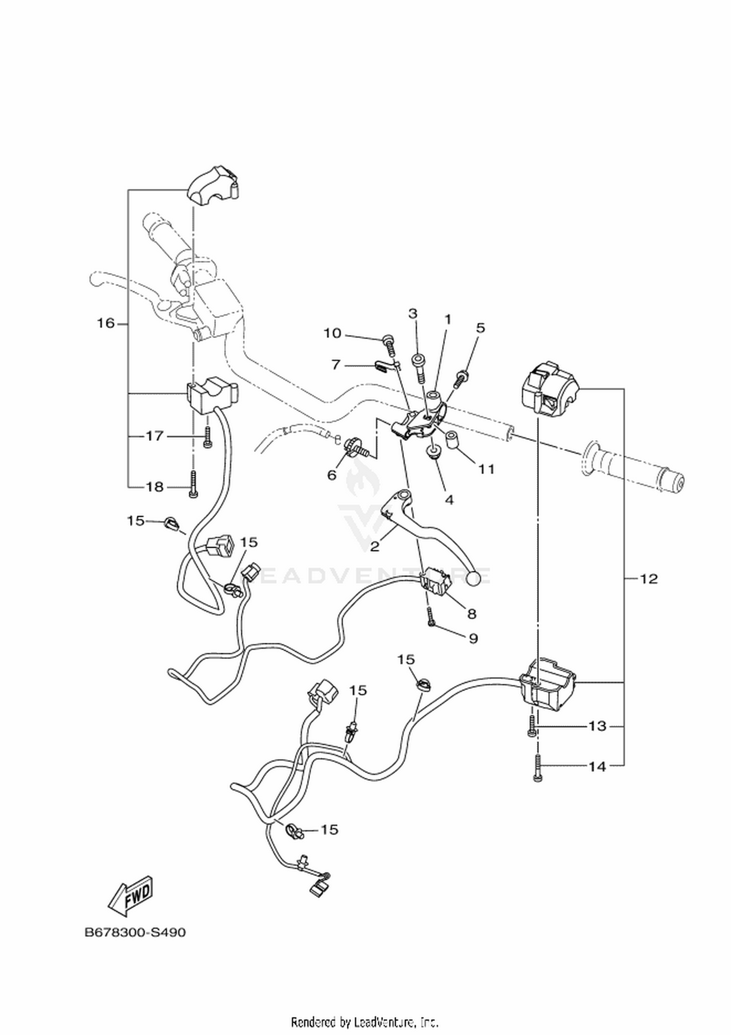 49 HANDLE SWITCH  LEVER