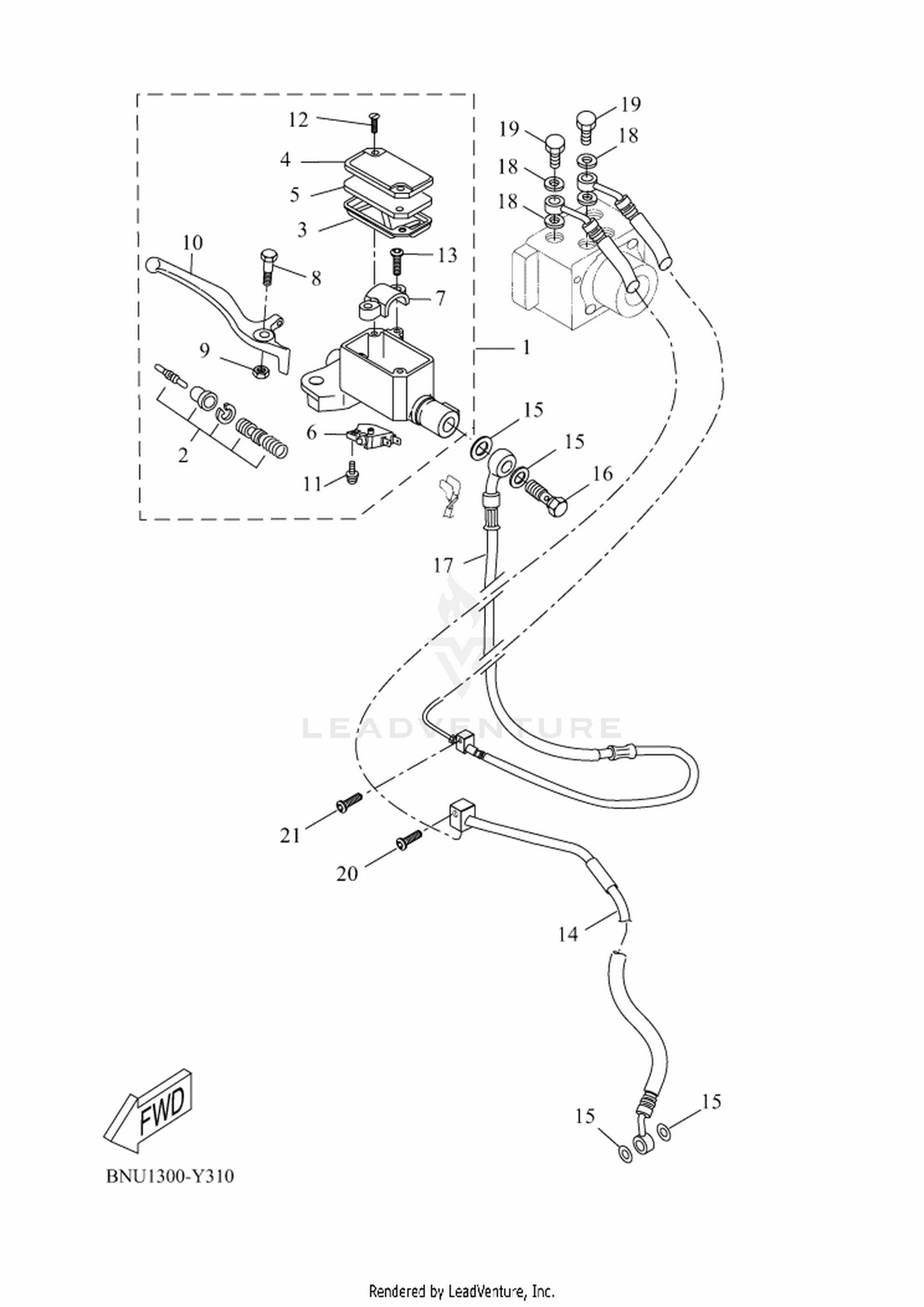 31 FRONT MASTER CYLINDER