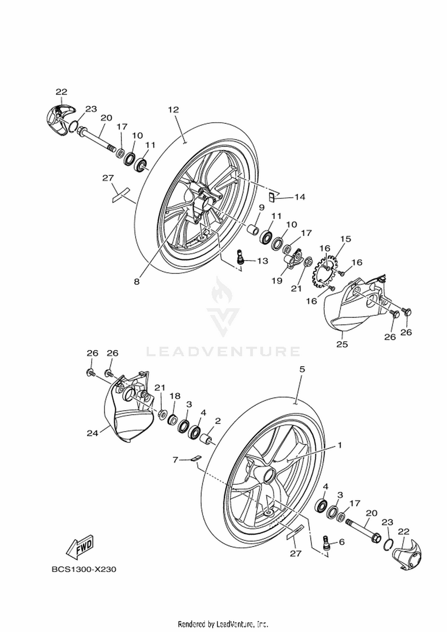 23 FRONT WHEEL