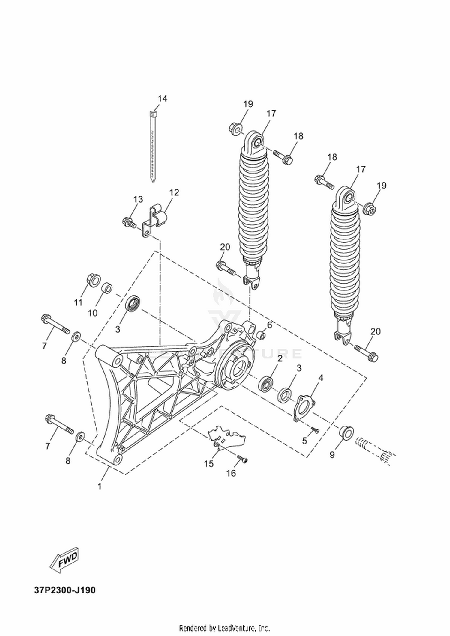 19 REAR ARM  SUSPENSION