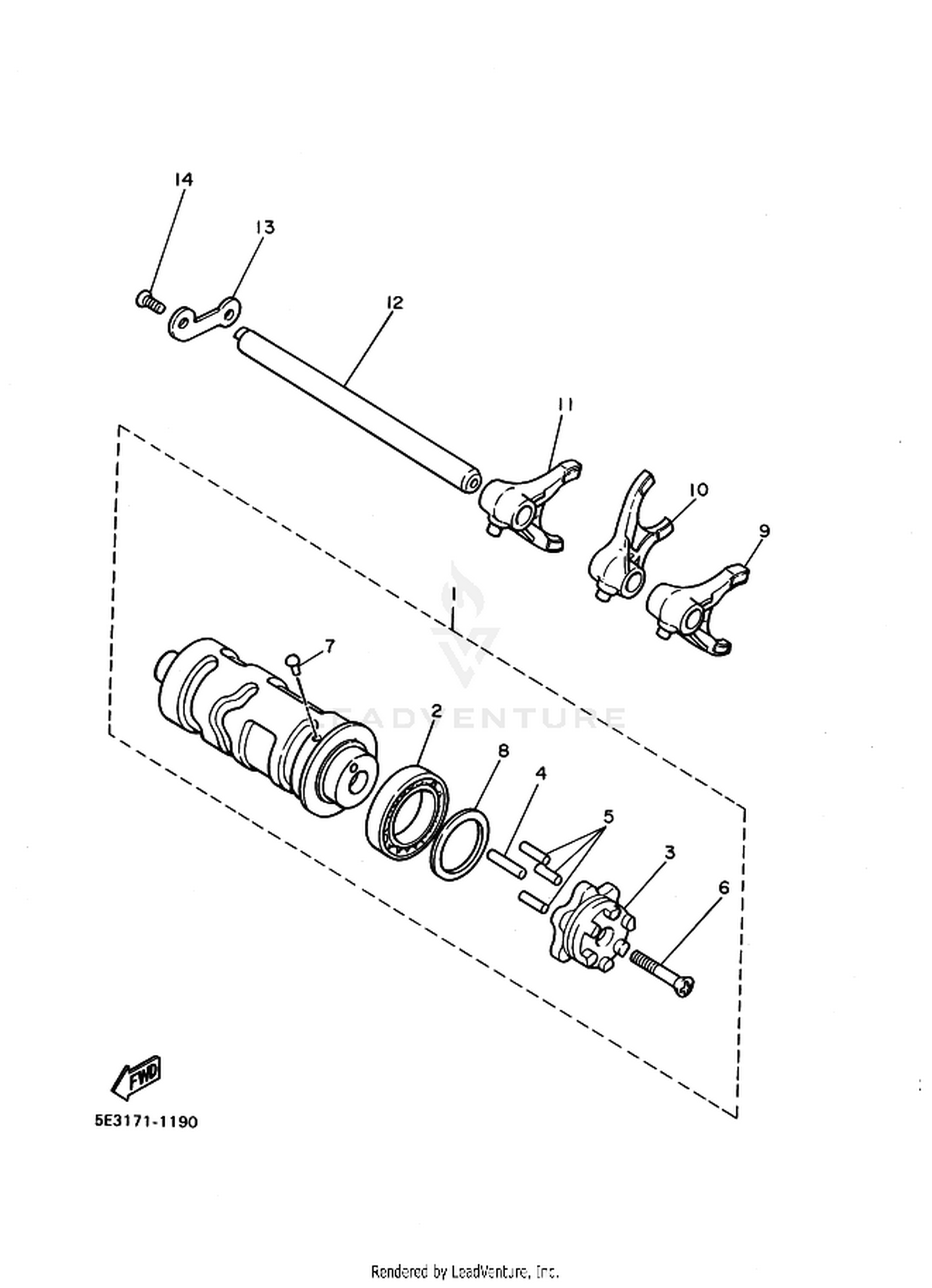 17 SHIFT CAM  FORK