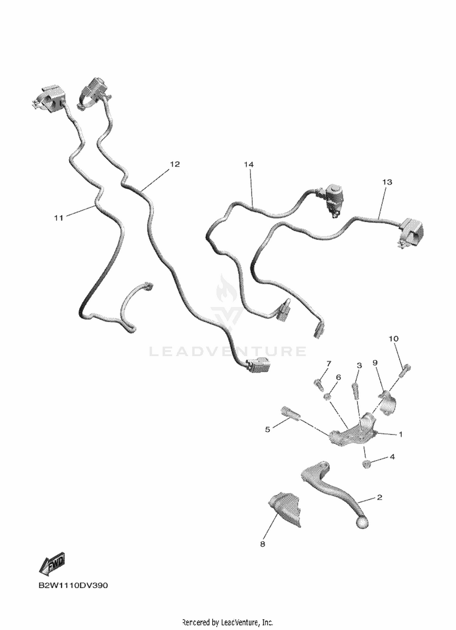 42 HANDLE SWITCH  LEVER