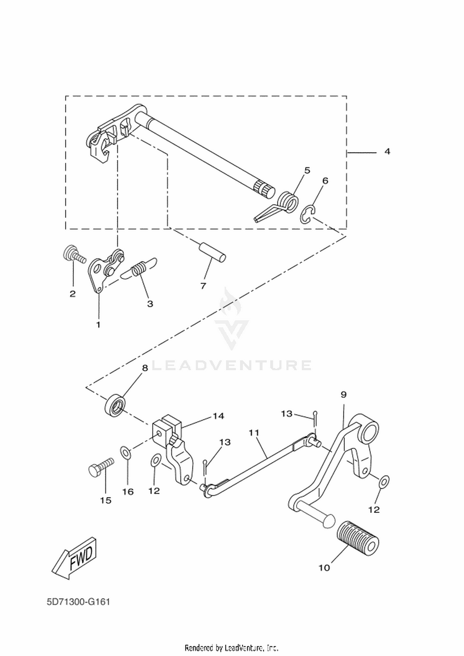 16 SHIFT SHAFT