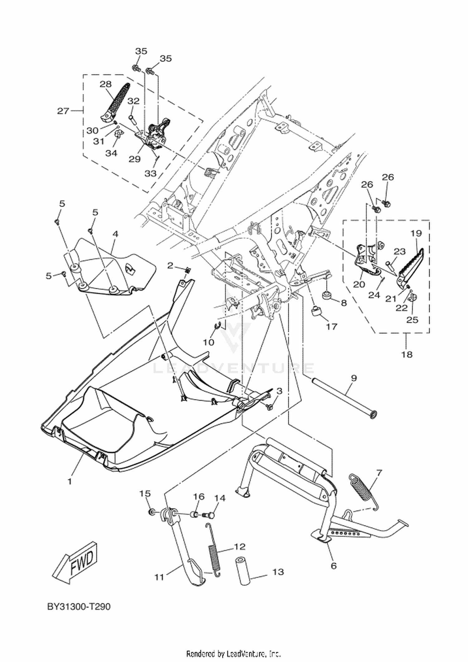 29 STAND  FOOTREST