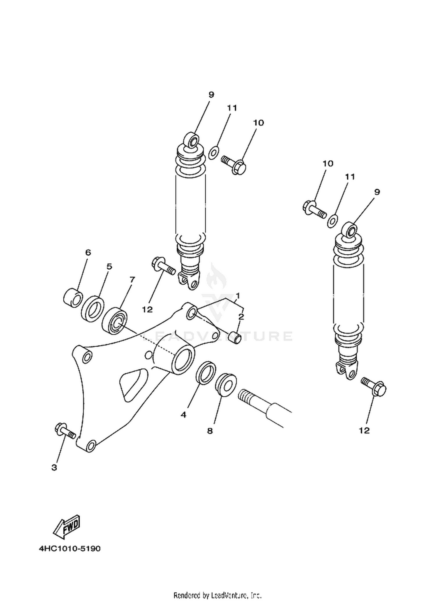 19 REAR ARM  SUSPENSION
