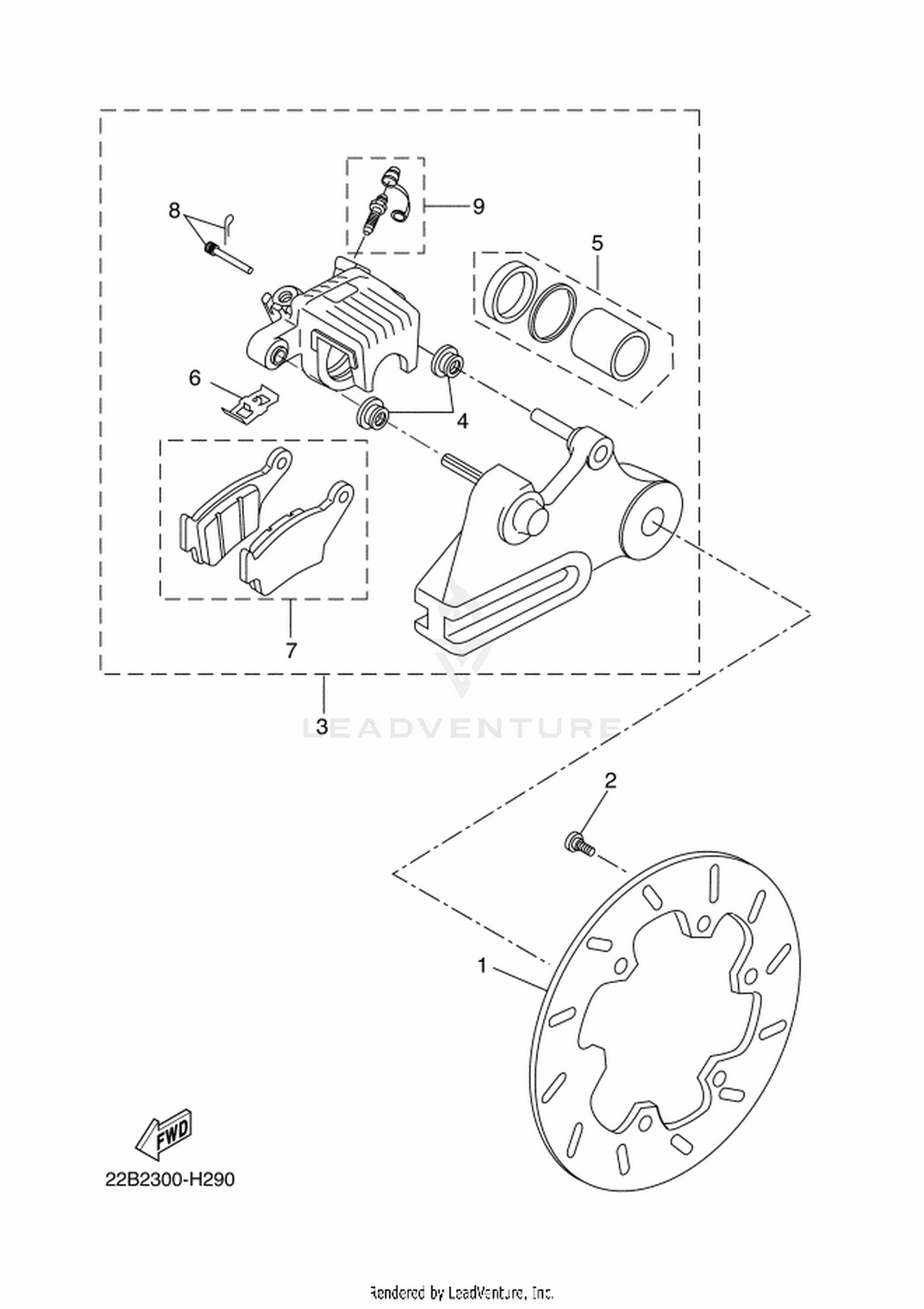29 REAR BRAKE CALIPER