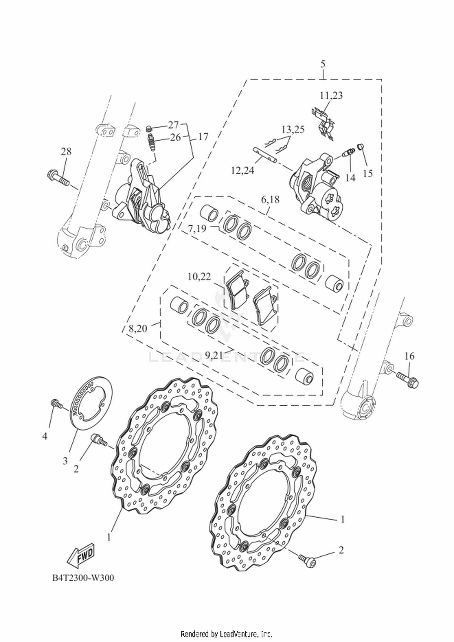 31 FRONT BRAKE CALIPER