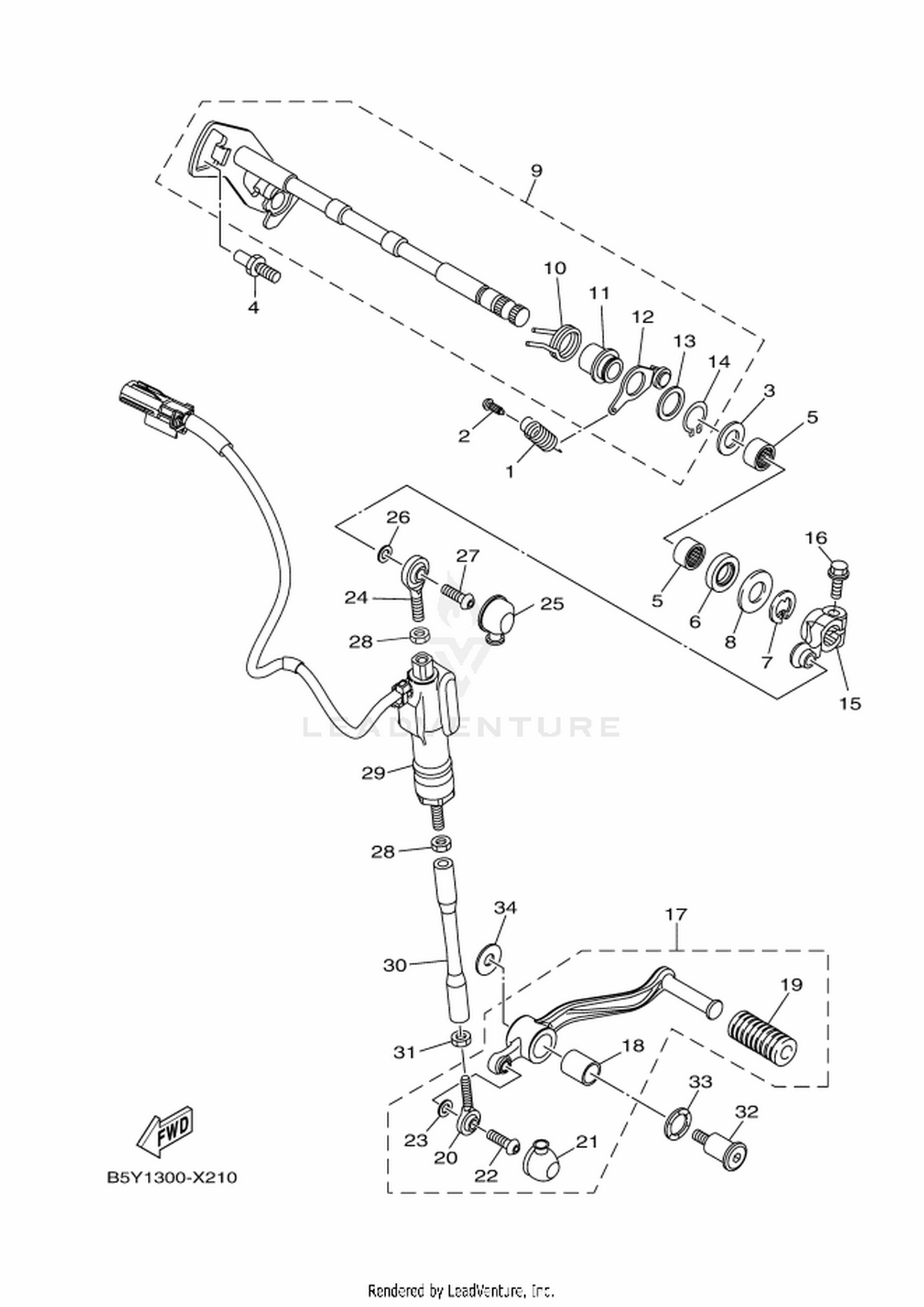 22 SHIFT SHAFT