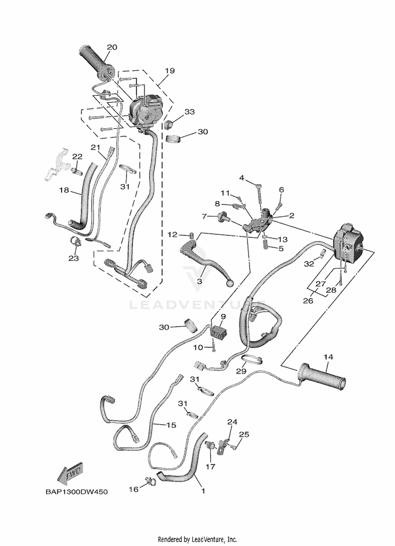 45 HANDLE SWITCH  LEVER