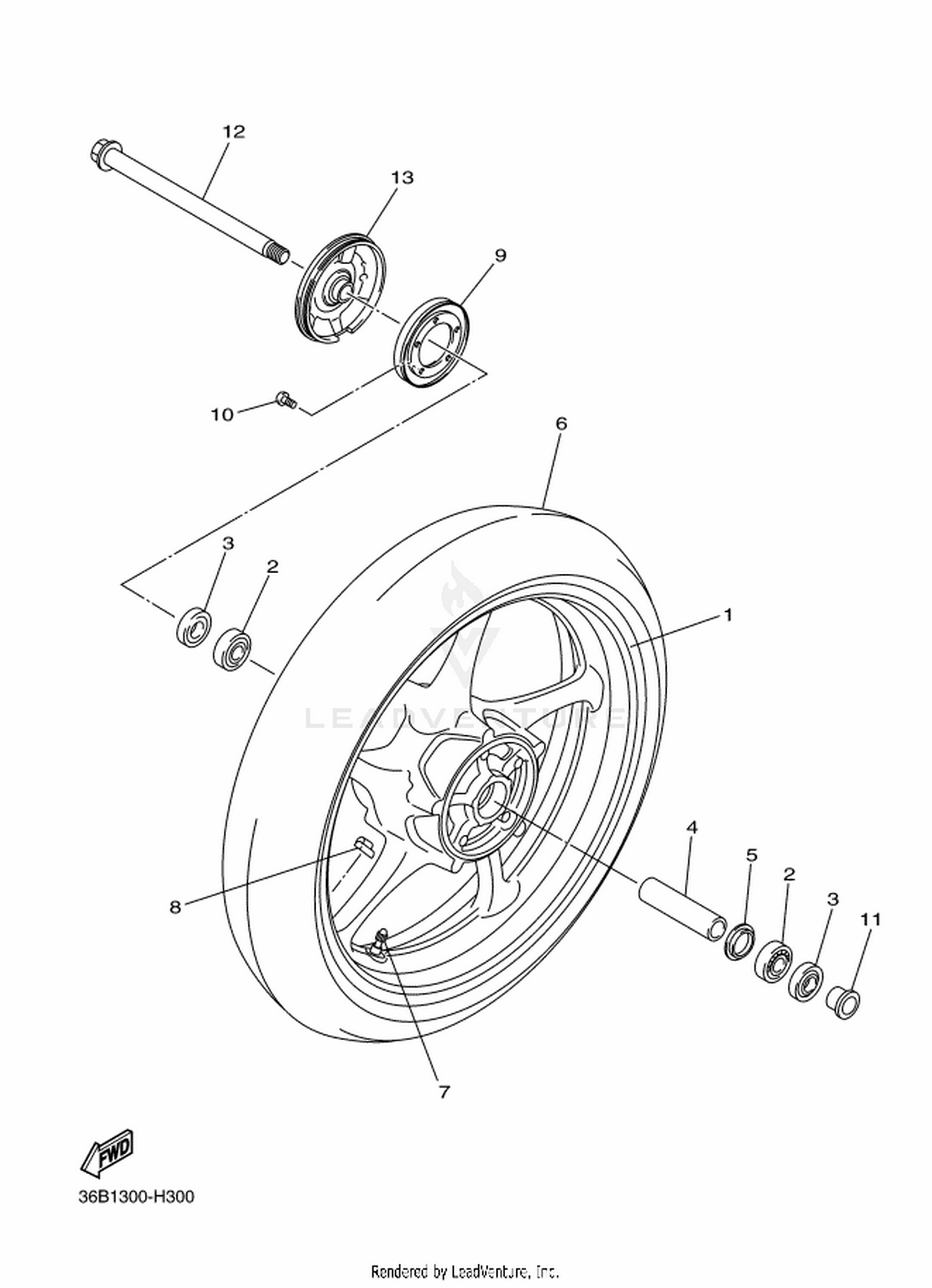 30 FRONT WHEEL