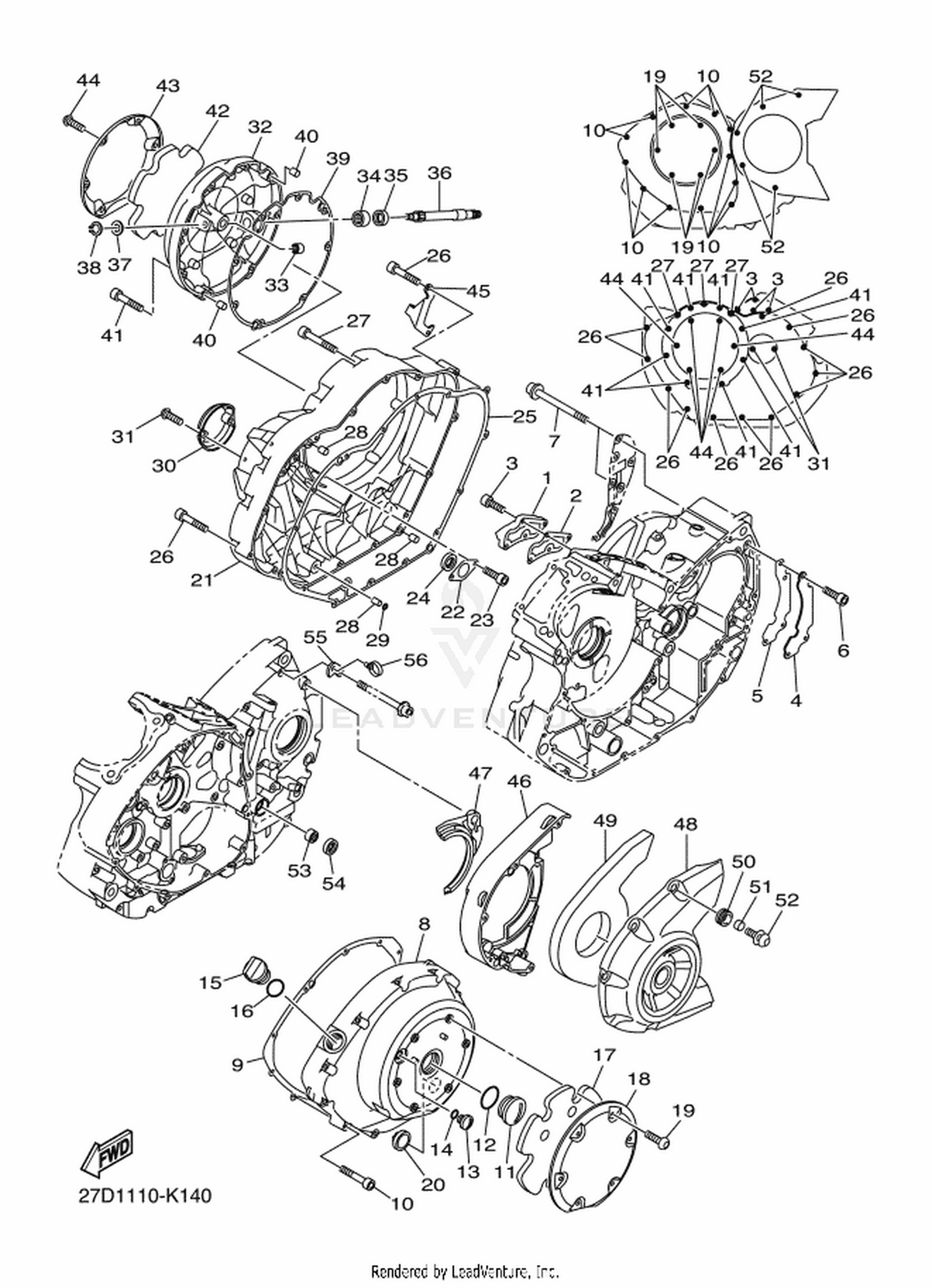14 CRANKCASE COVER 1