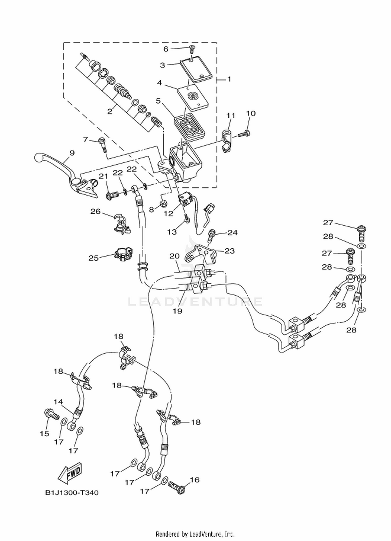 34 FRONT MASTER CYLINDER