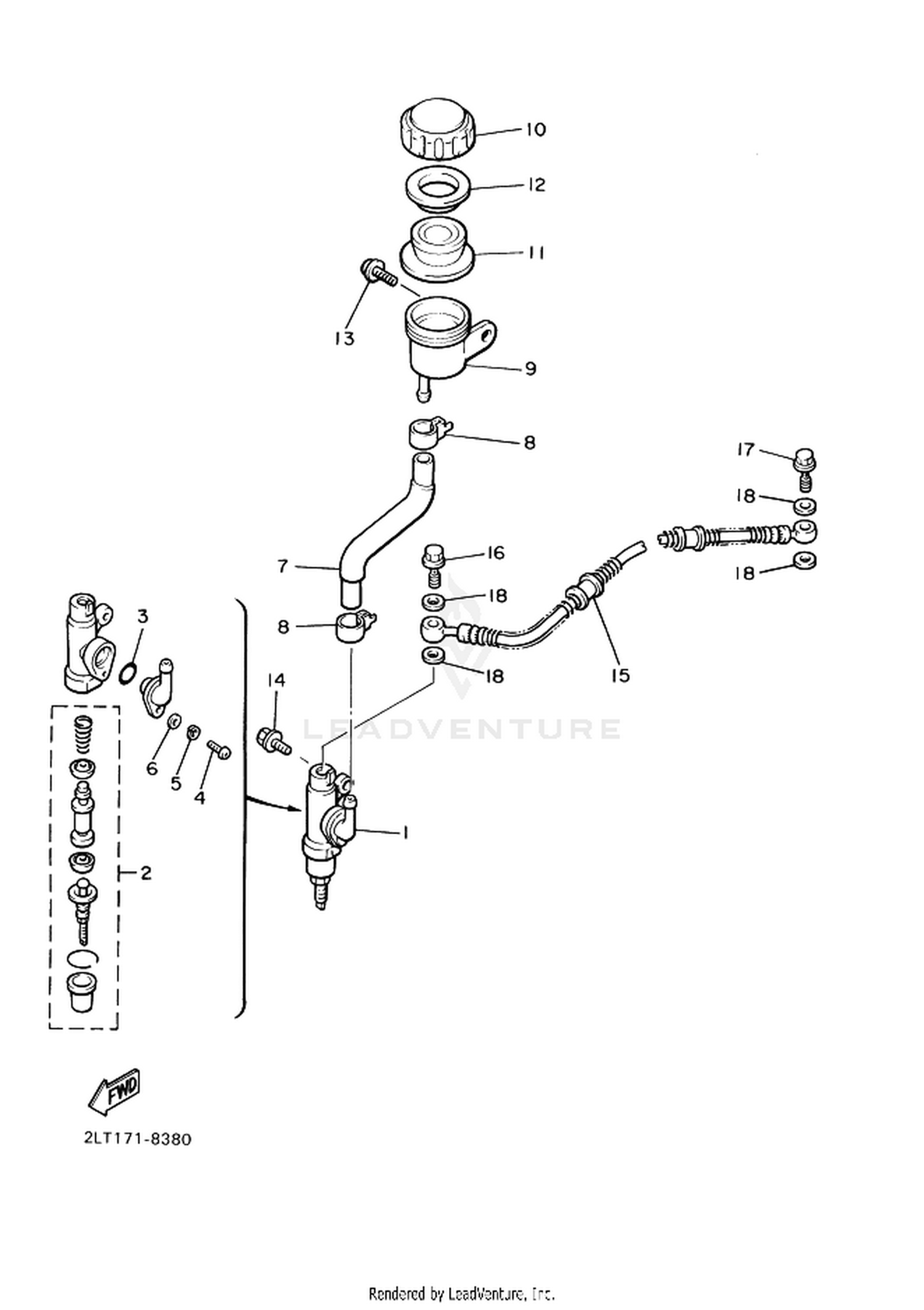 38 REAR MASTER CYLINDER