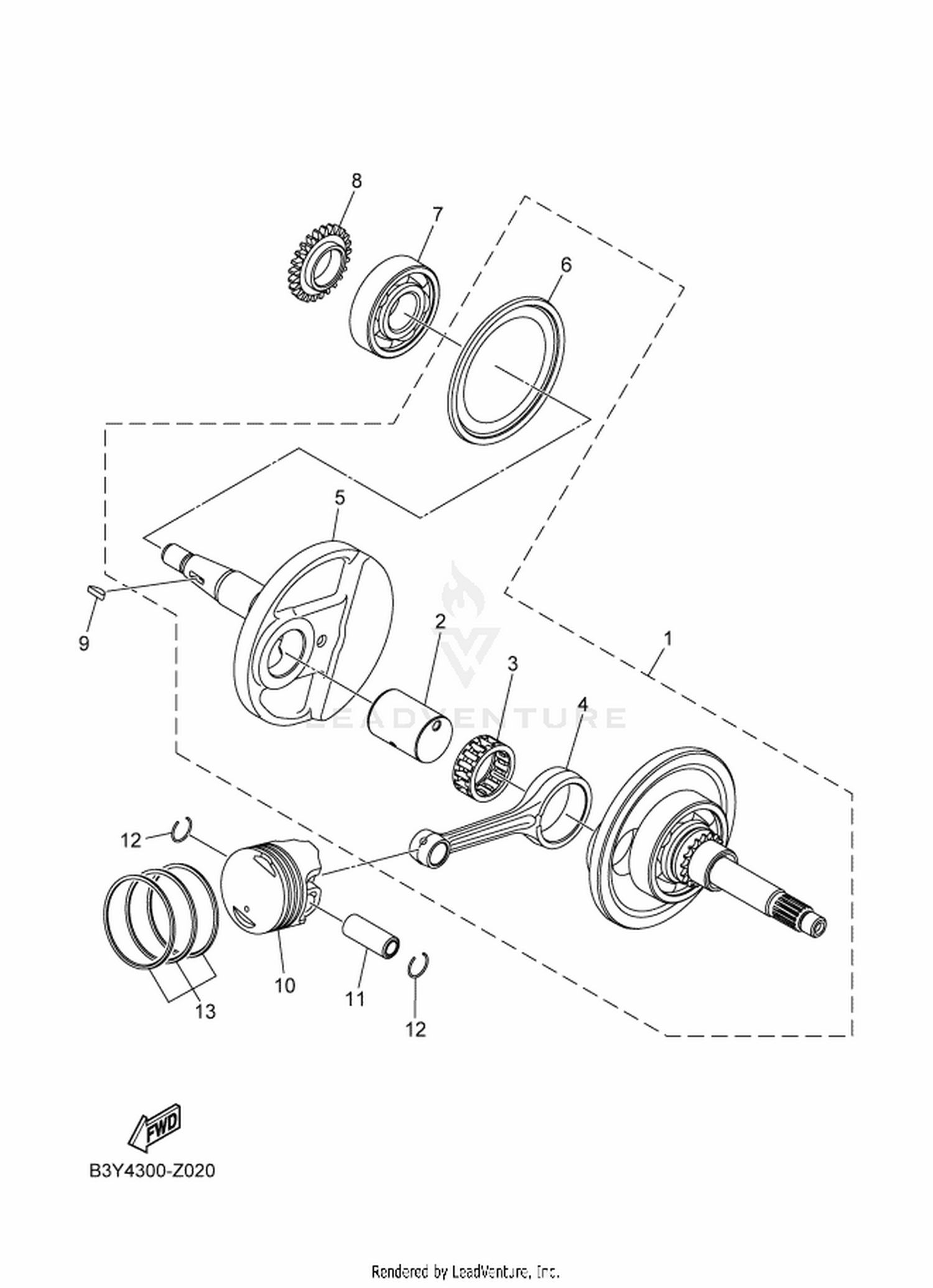02 CRANKSHAFT & PISTON