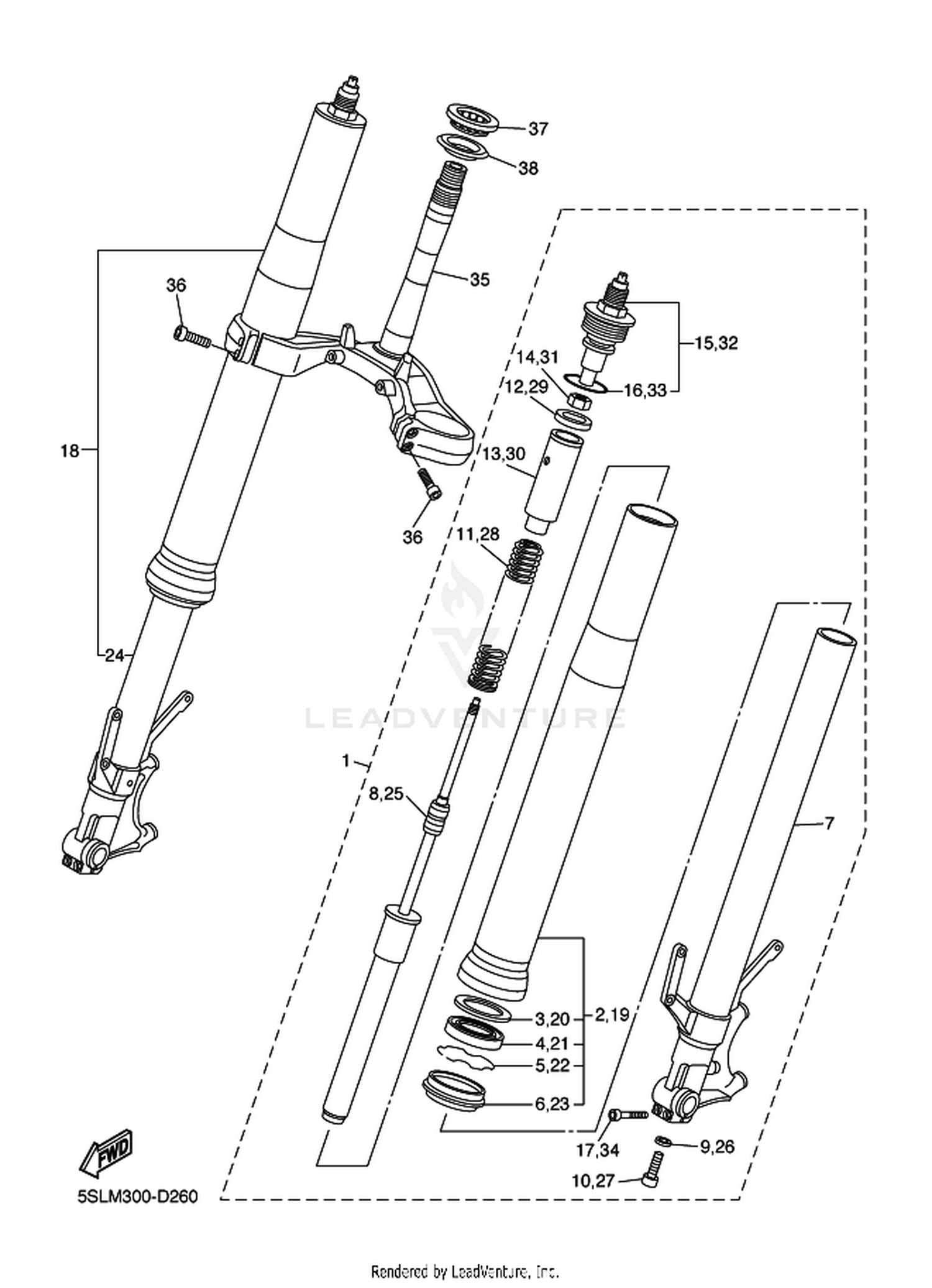 26 FRONT FORK