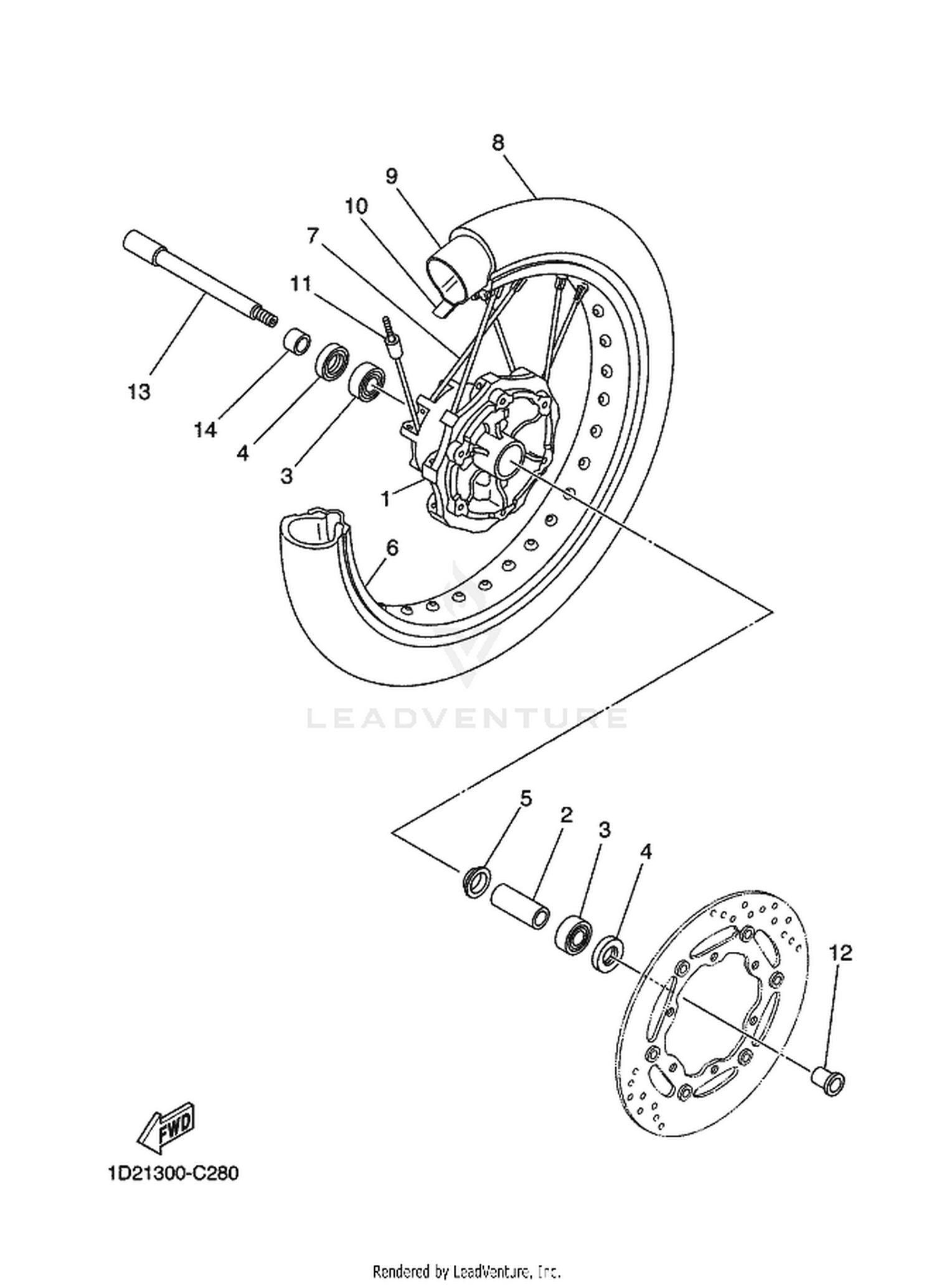 28 FRONT WHEEL