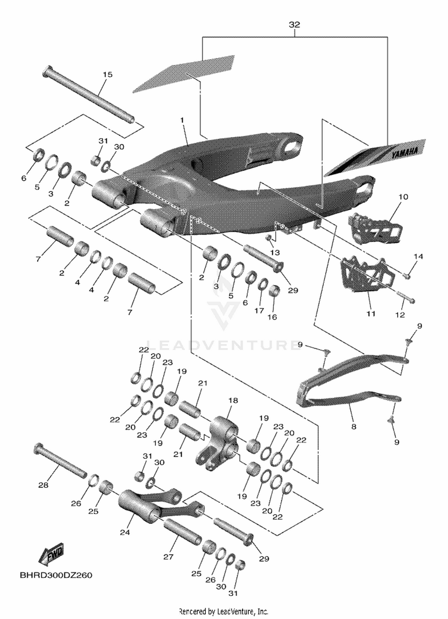 25 REAR ARM