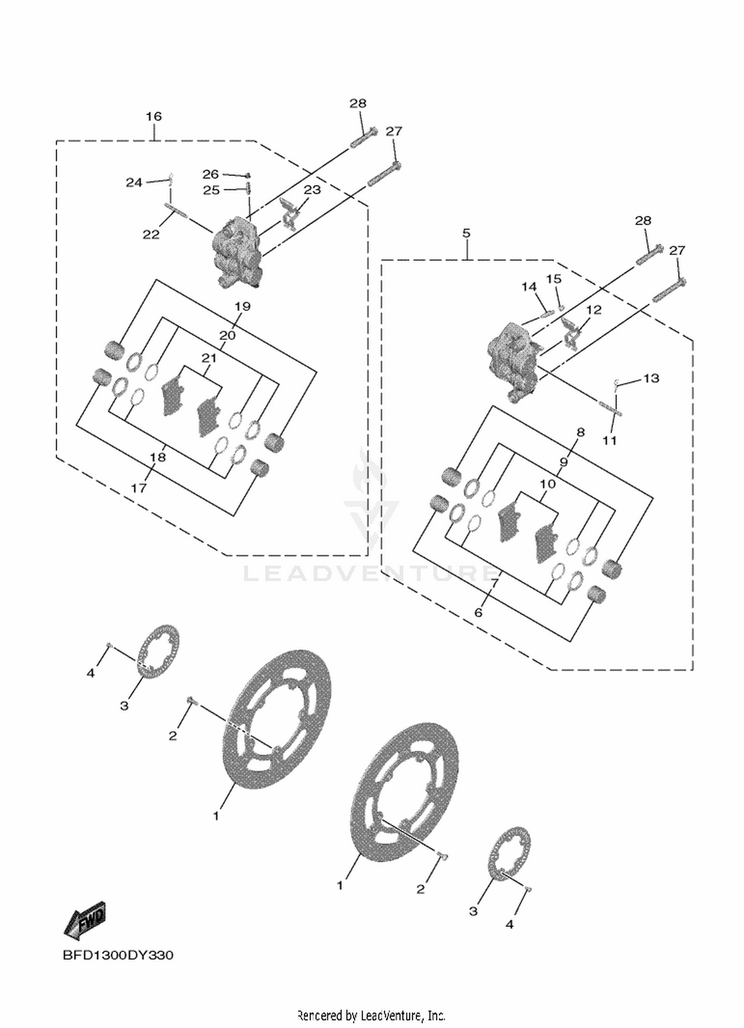 33 FRONT BRAKE CALIPER