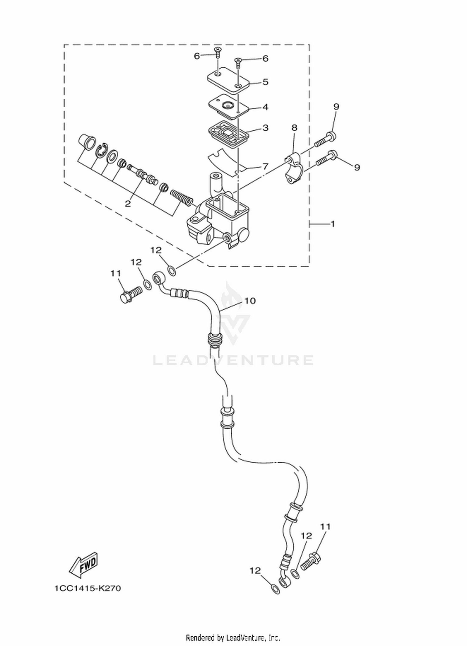 23 FRONT MASTER CYLINDER