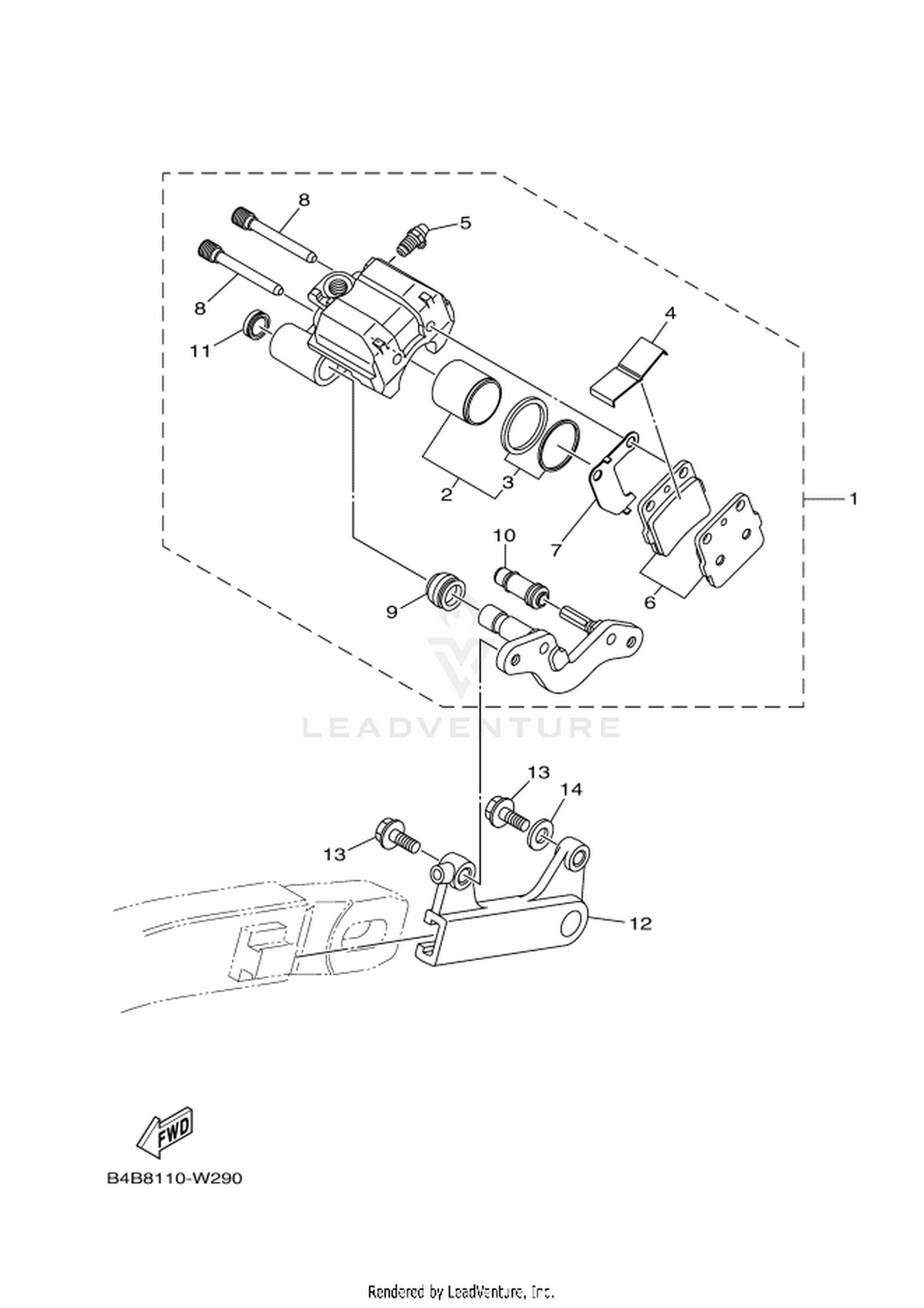 29 REAR BRAKE CALIPER