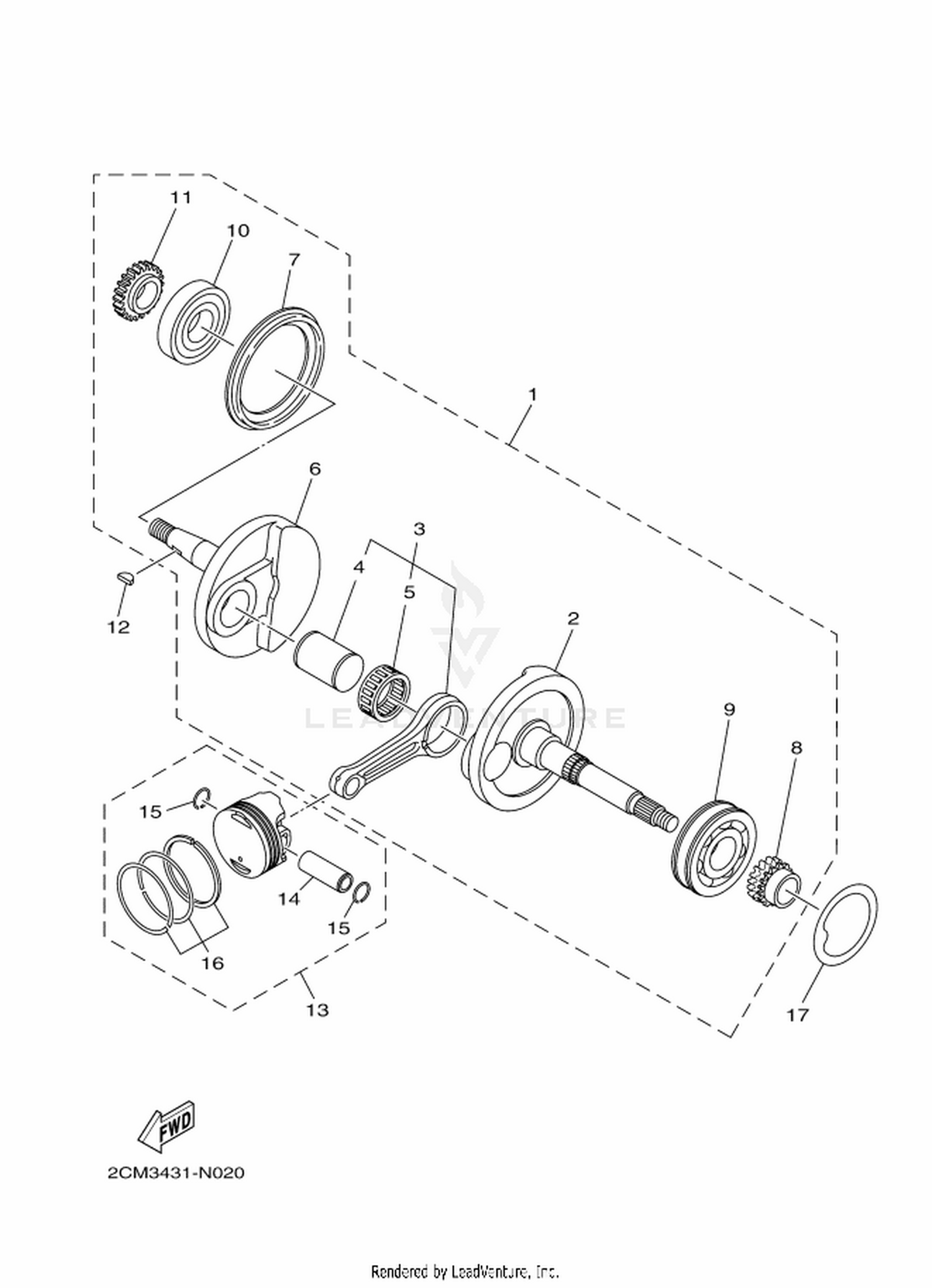 02 CRANKSHAFT  PISTON