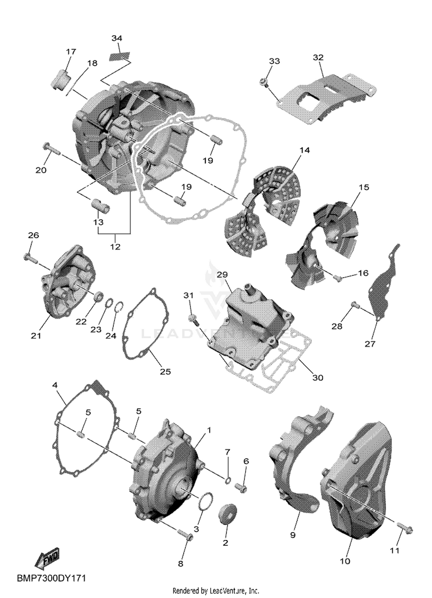 18 CRANKCASE COVER 1