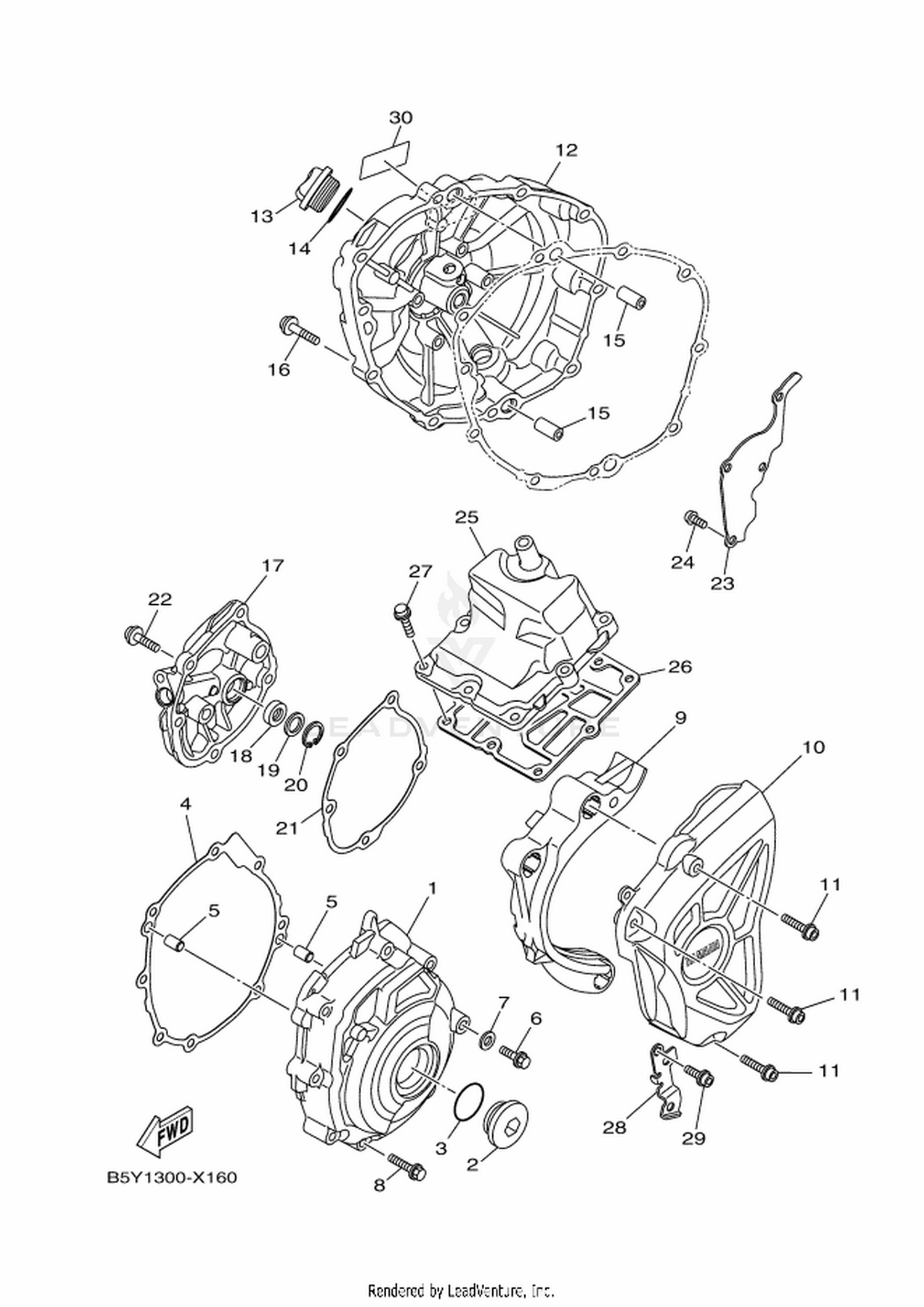 17 CRANKCASE COVER 1