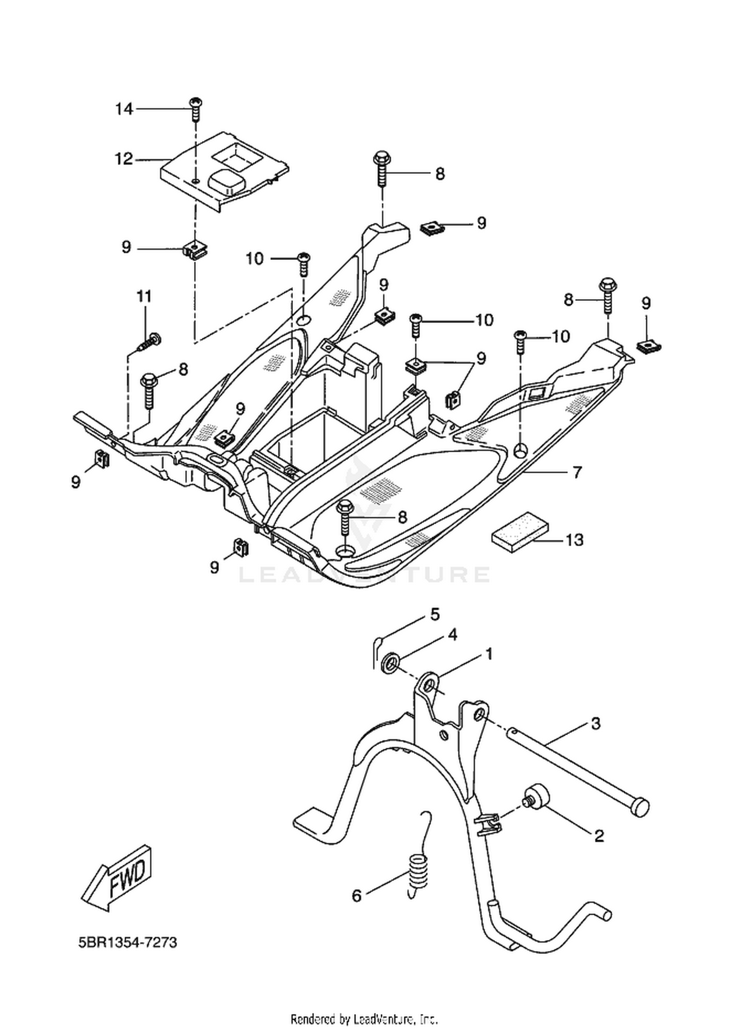 27 STAND  FOOTREST