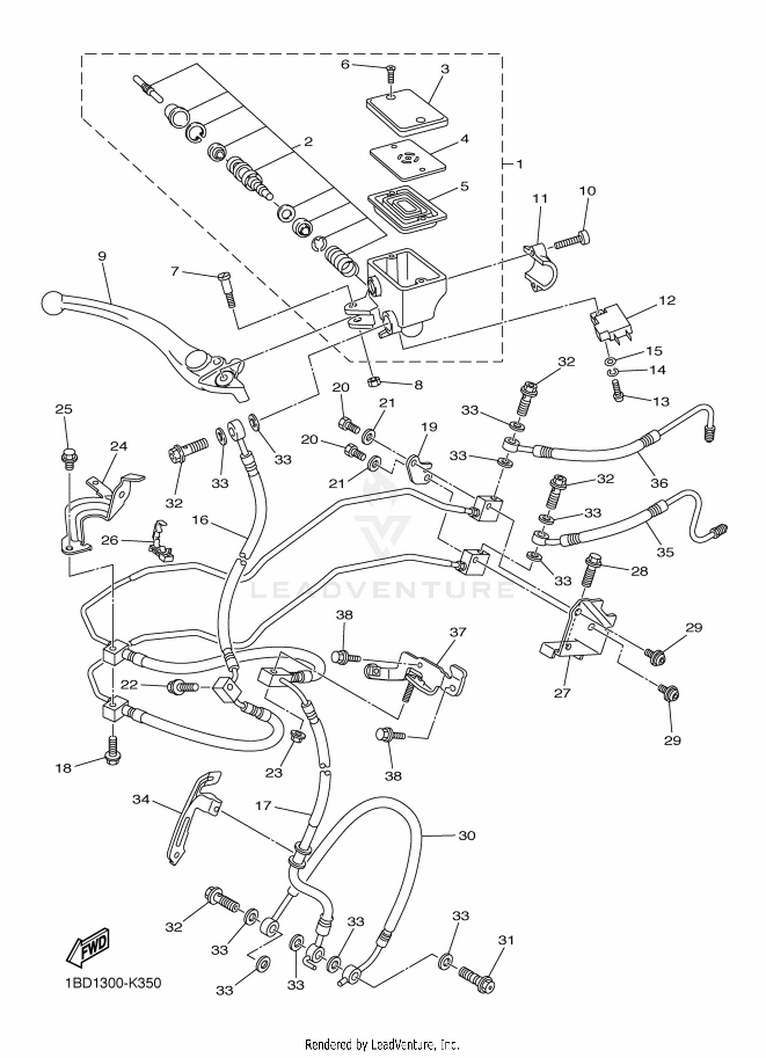 35 FRONT MASTER CYLINDER