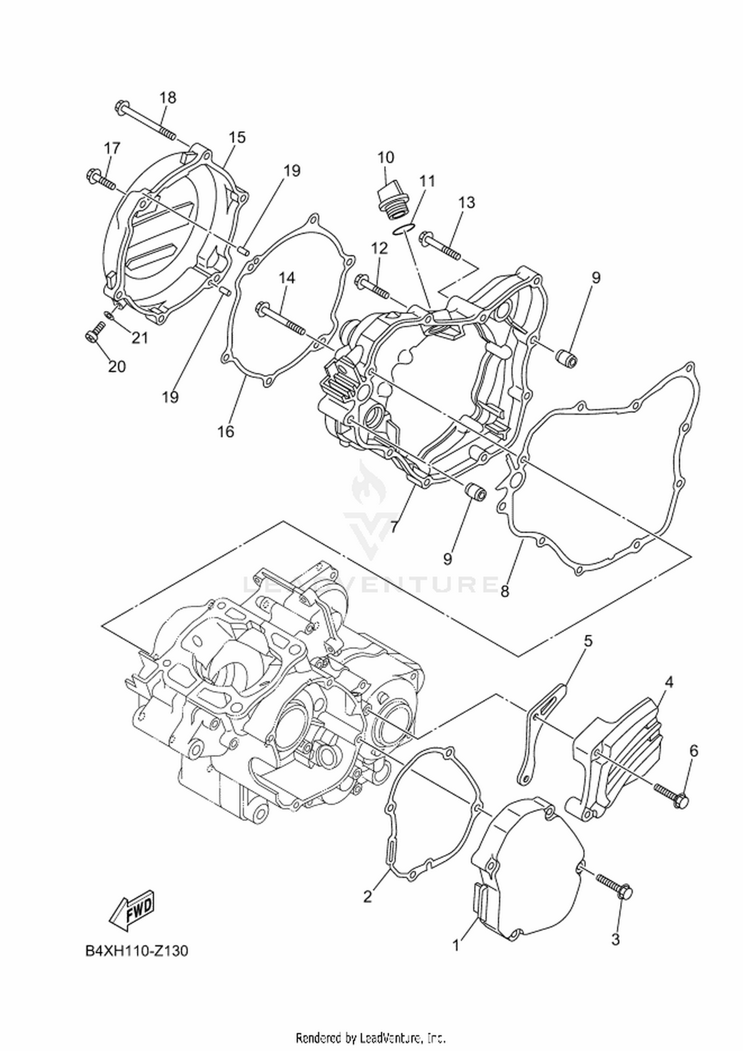 13 CRANKCASE COVER 1