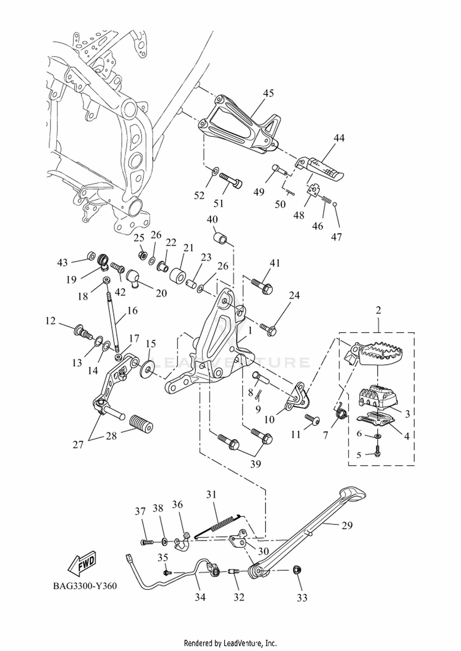 36 STAND & FOOTREST
