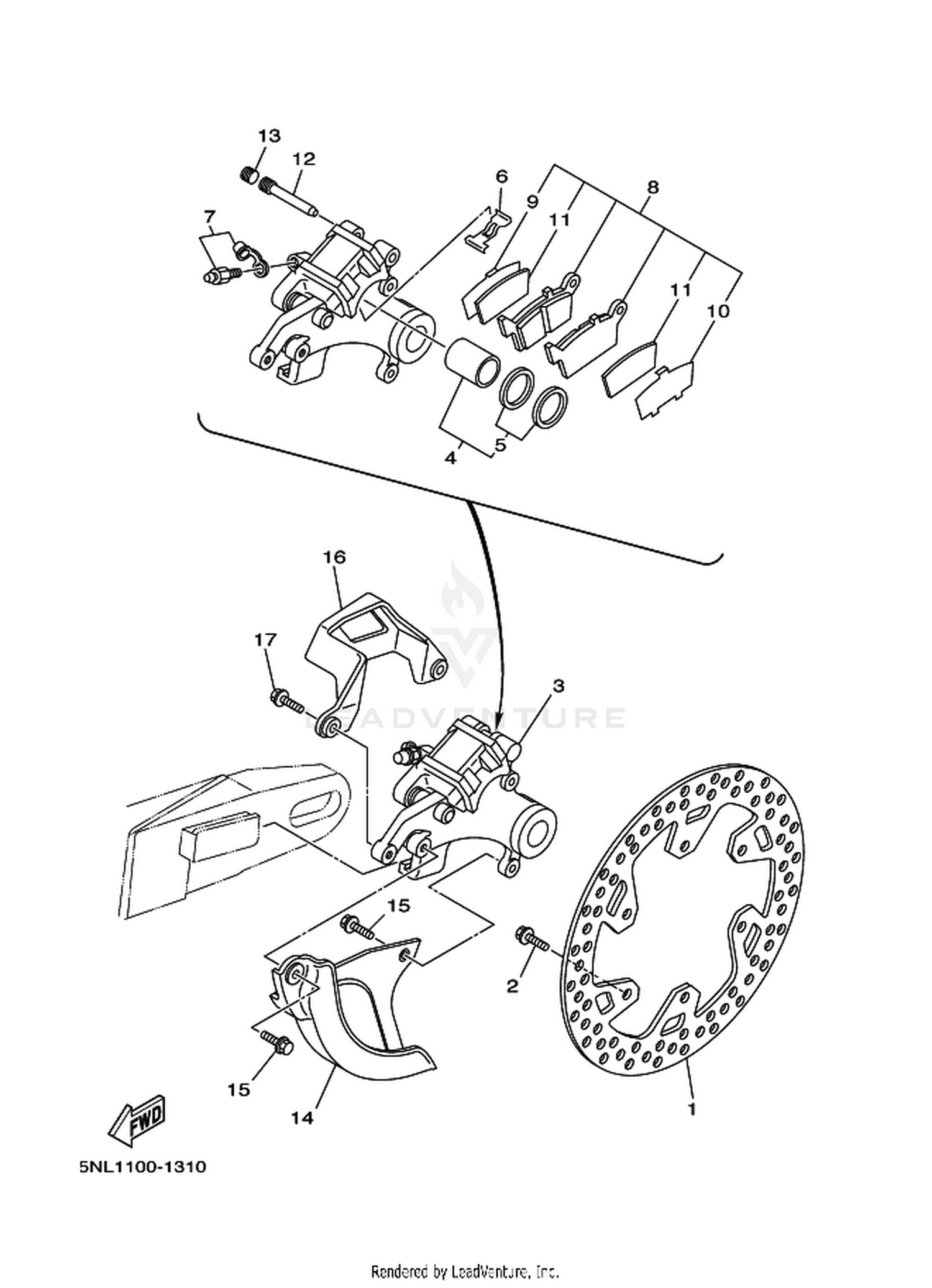 31 REAR BRAKE CALIPER