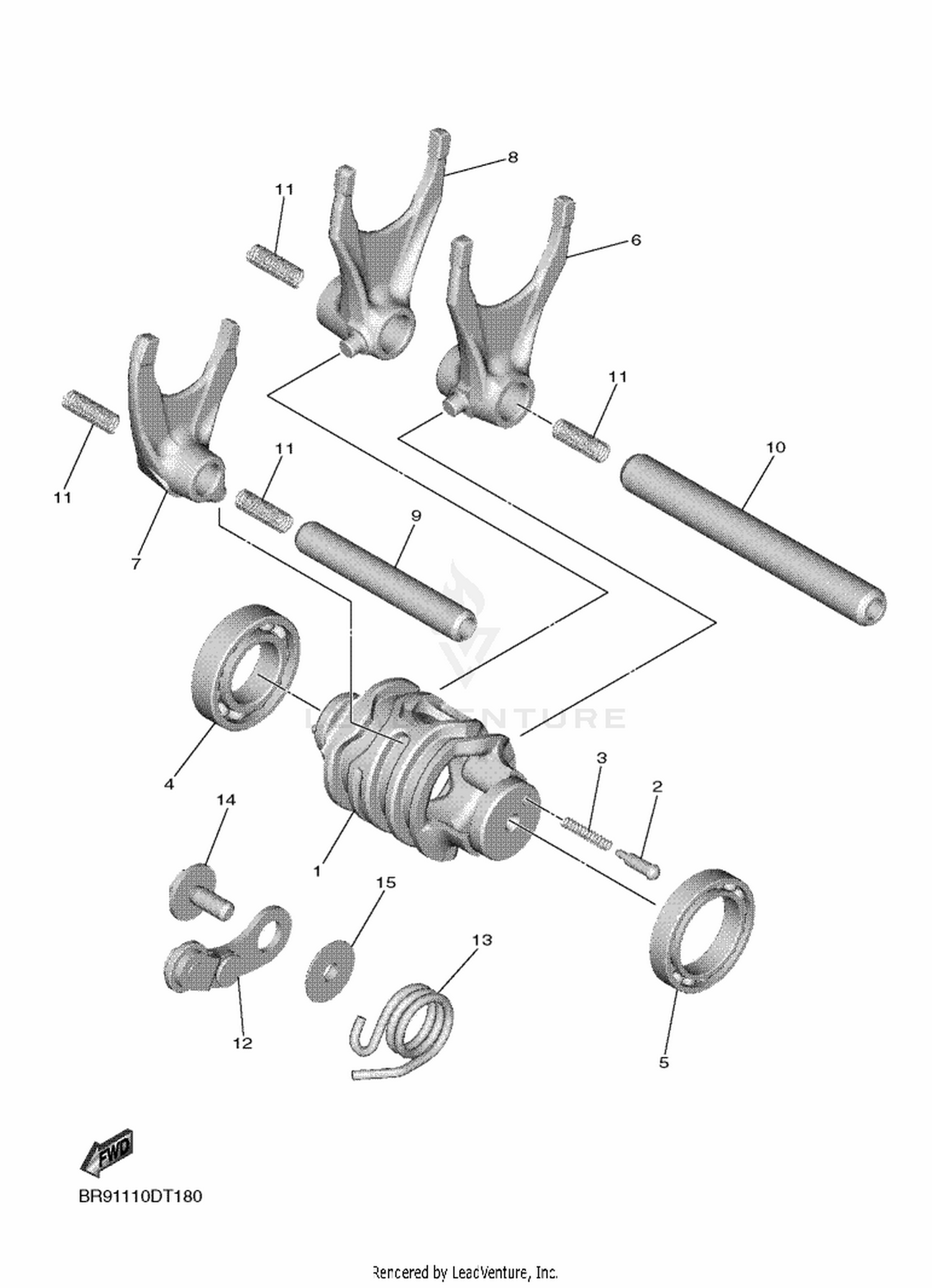 19 SHIFT CAM  FORK