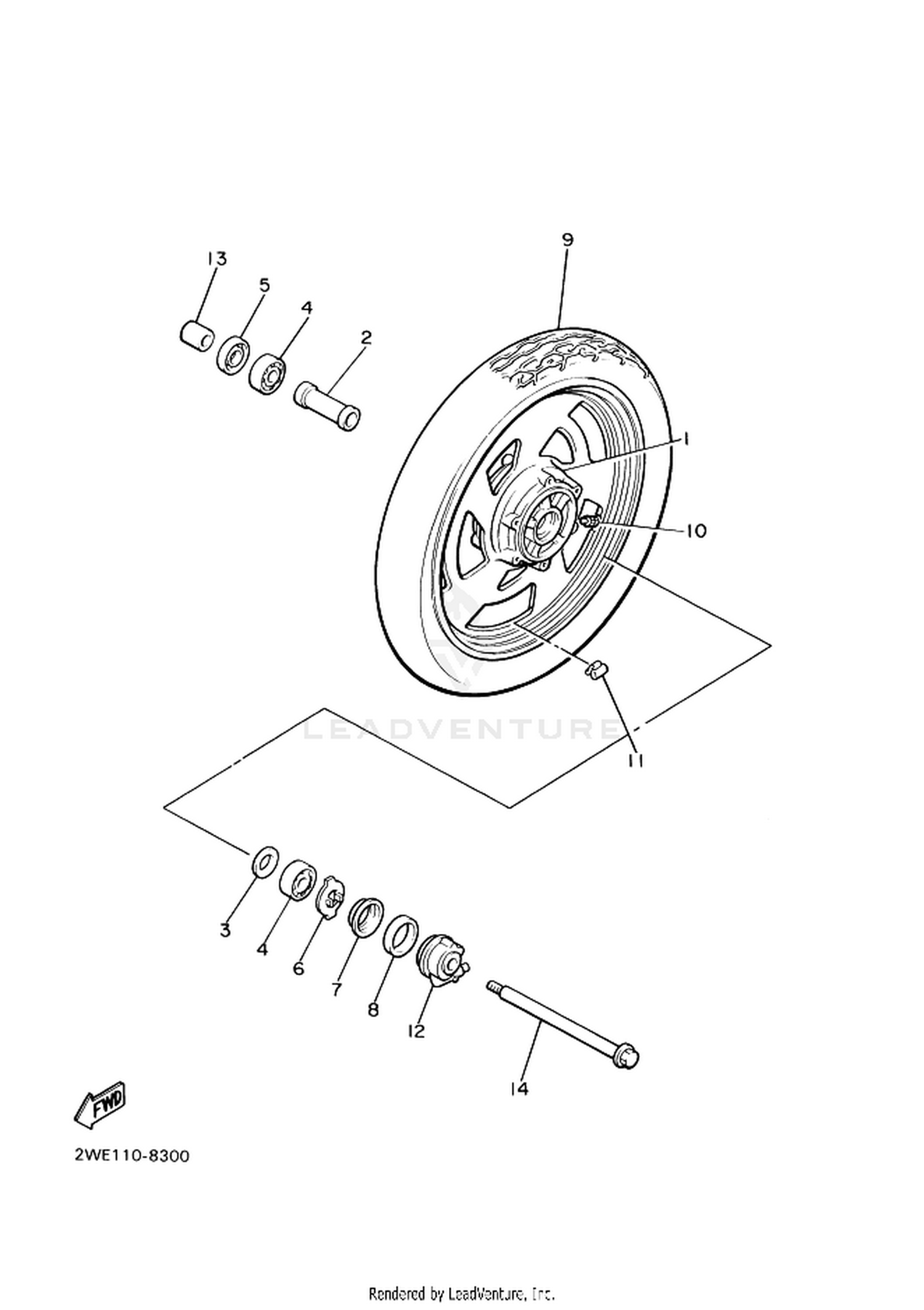 30 FRONT WHEEL